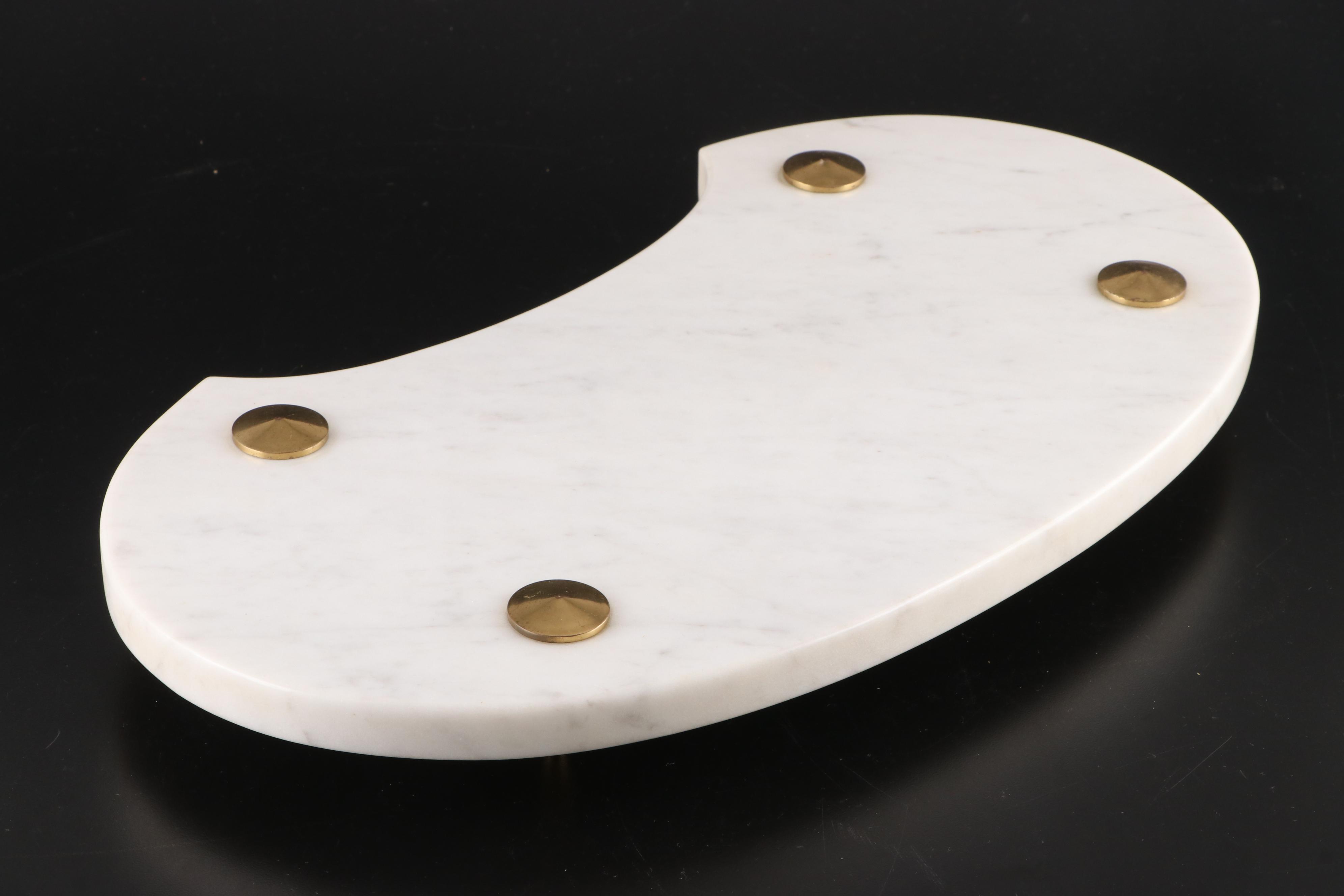 Thermos Brass Bound Ice Bucket with Marble Charcuterie Board