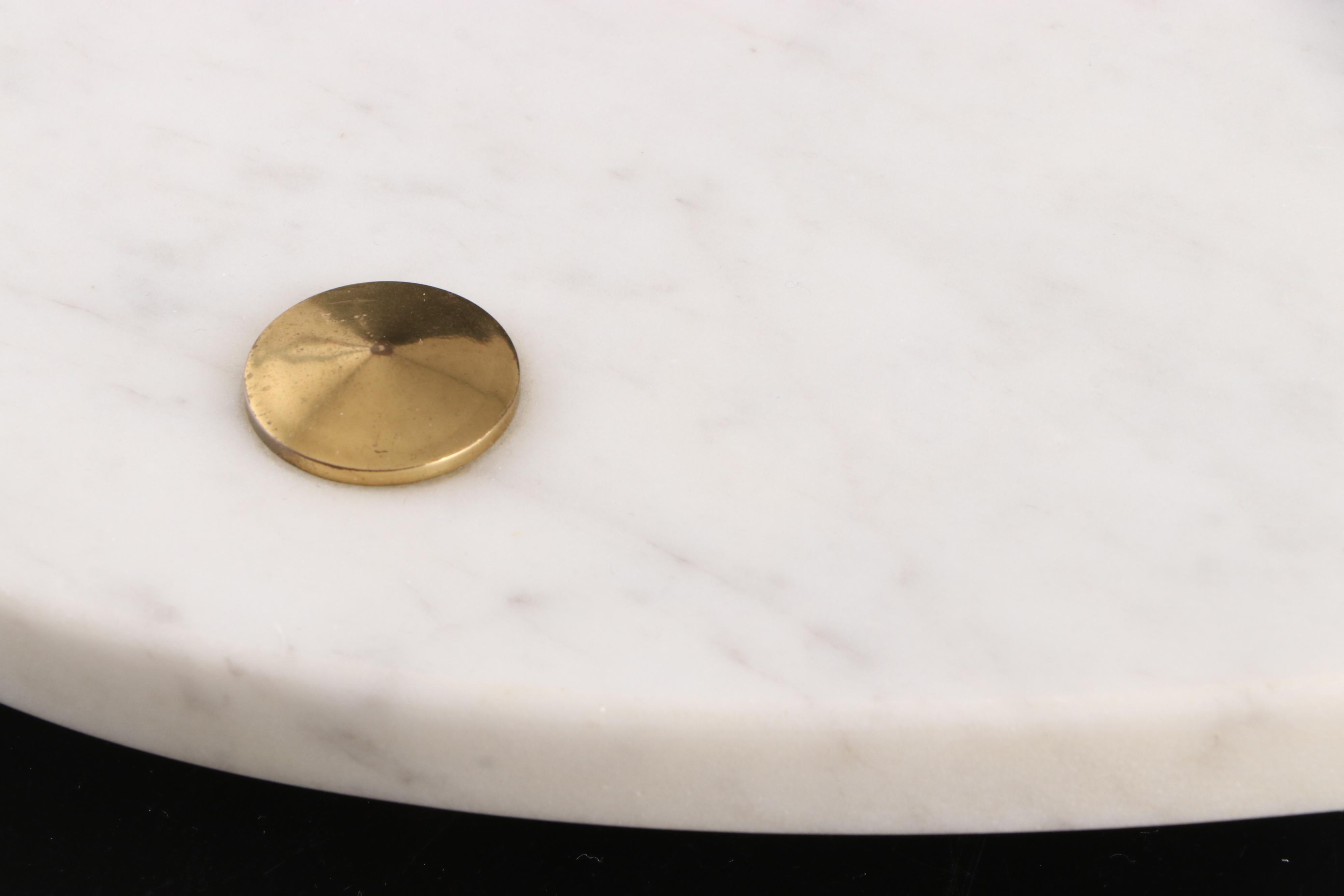 Thermos Brass Bound Ice Bucket with Marble Charcuterie Board