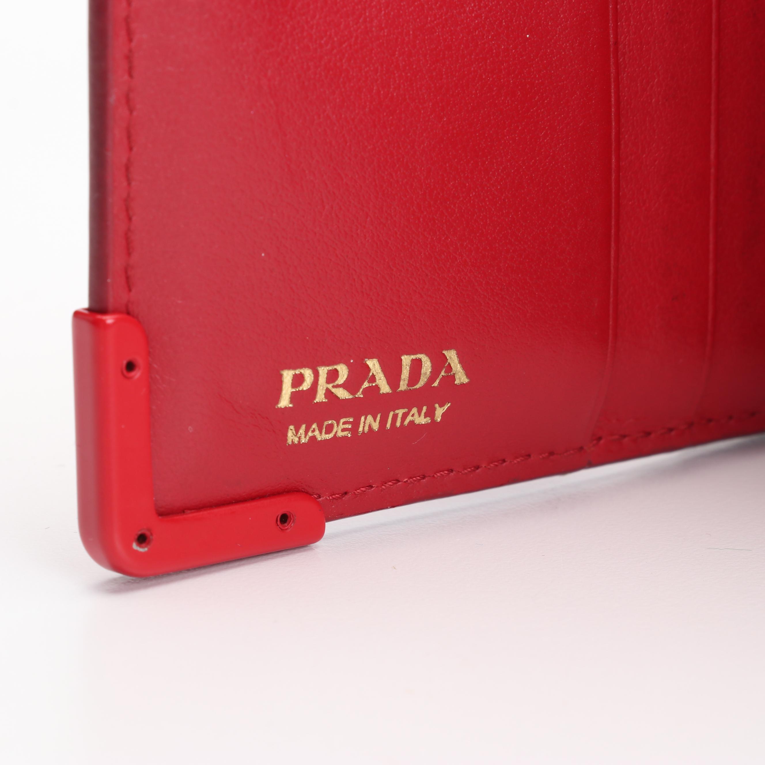 Prada City Saffiano Leather Wallet