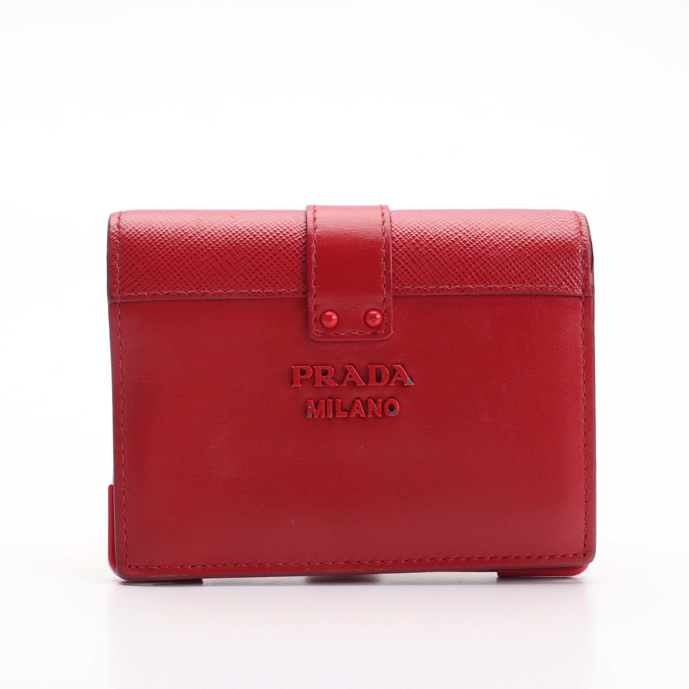 Prada City Saffiano Leather Wallet