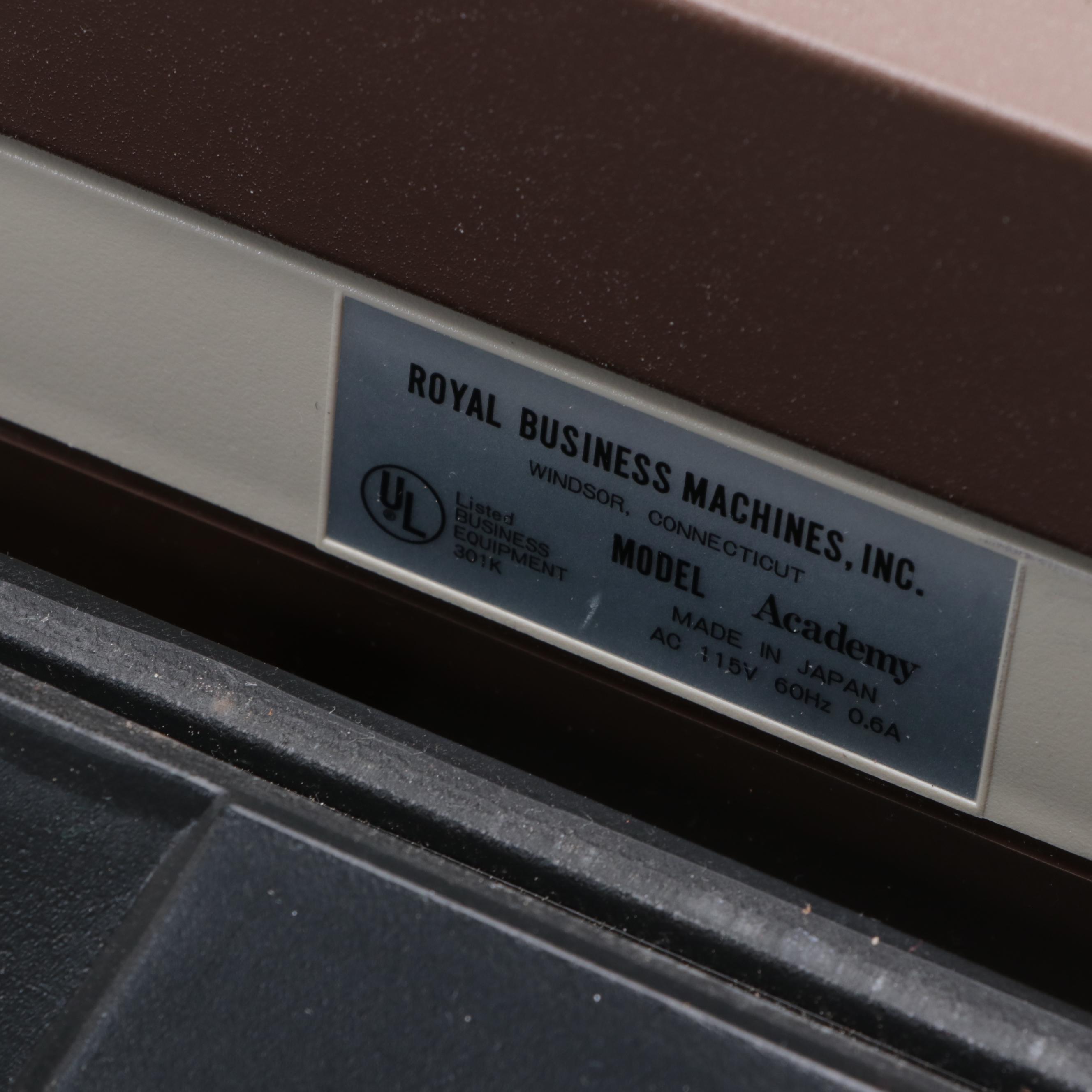 Royal Academy Electric Typewriter, Late 20th Century