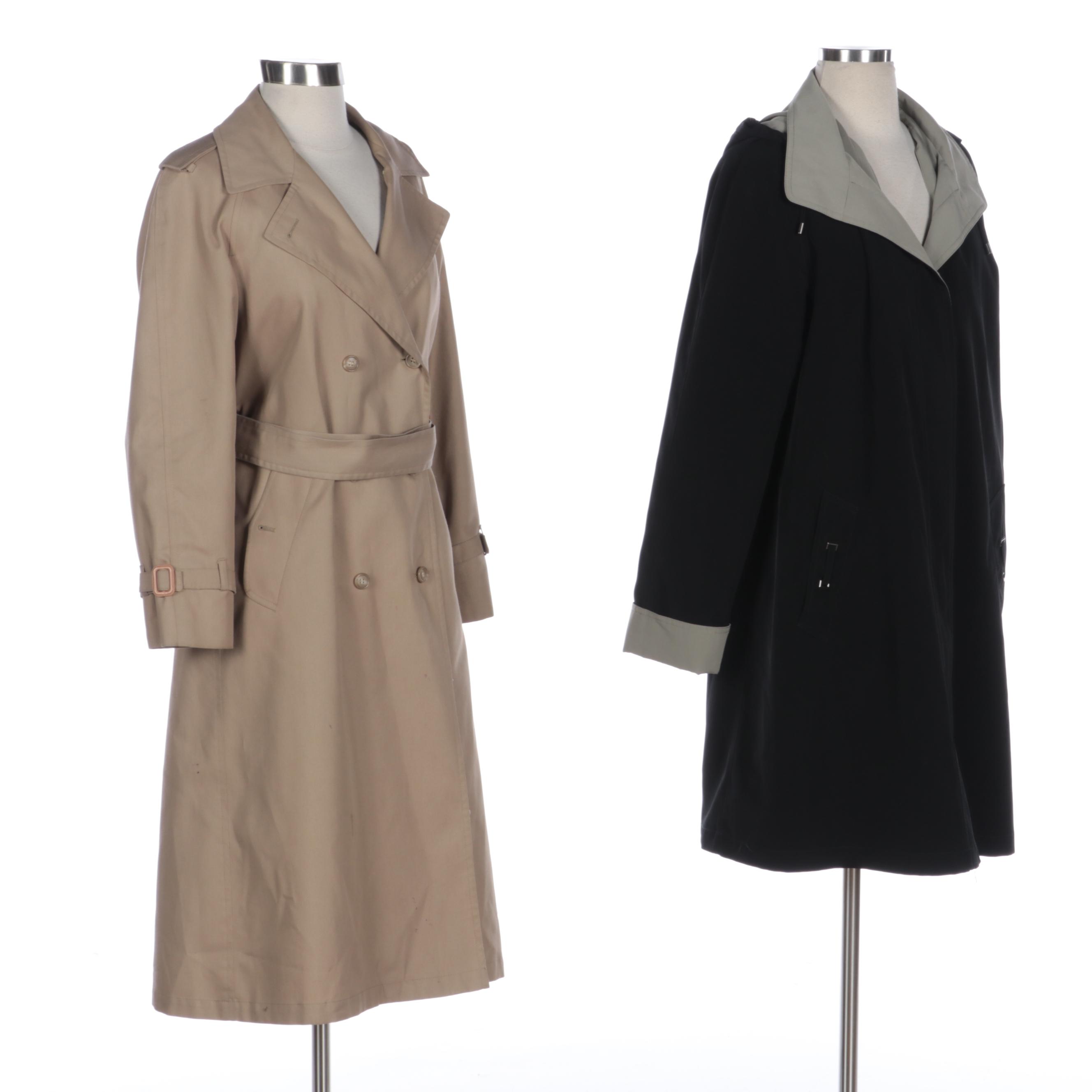 London Fog and Gallery Trench Coats with Removable Liners
