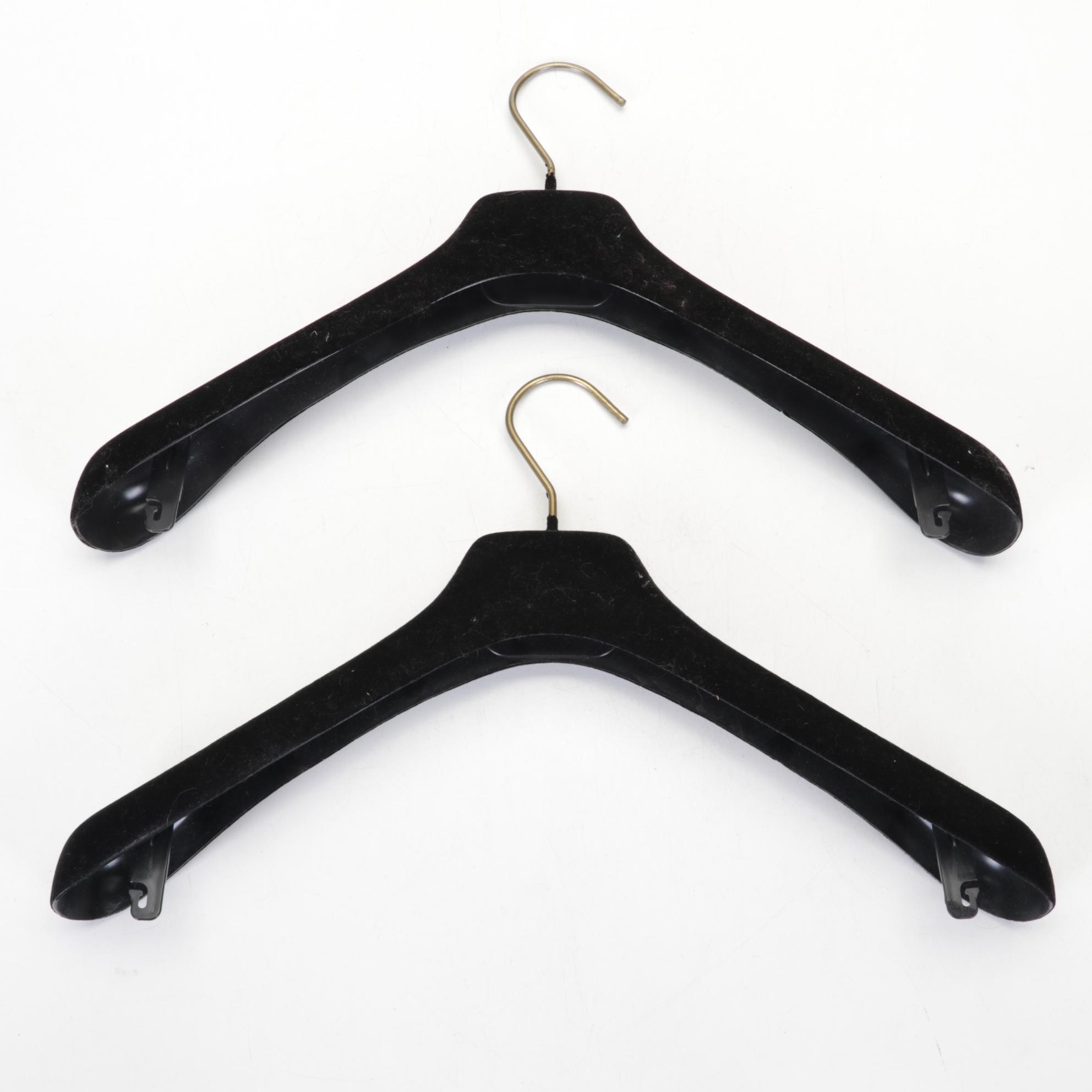 Chanel CC Gold Logo and Black Hangers