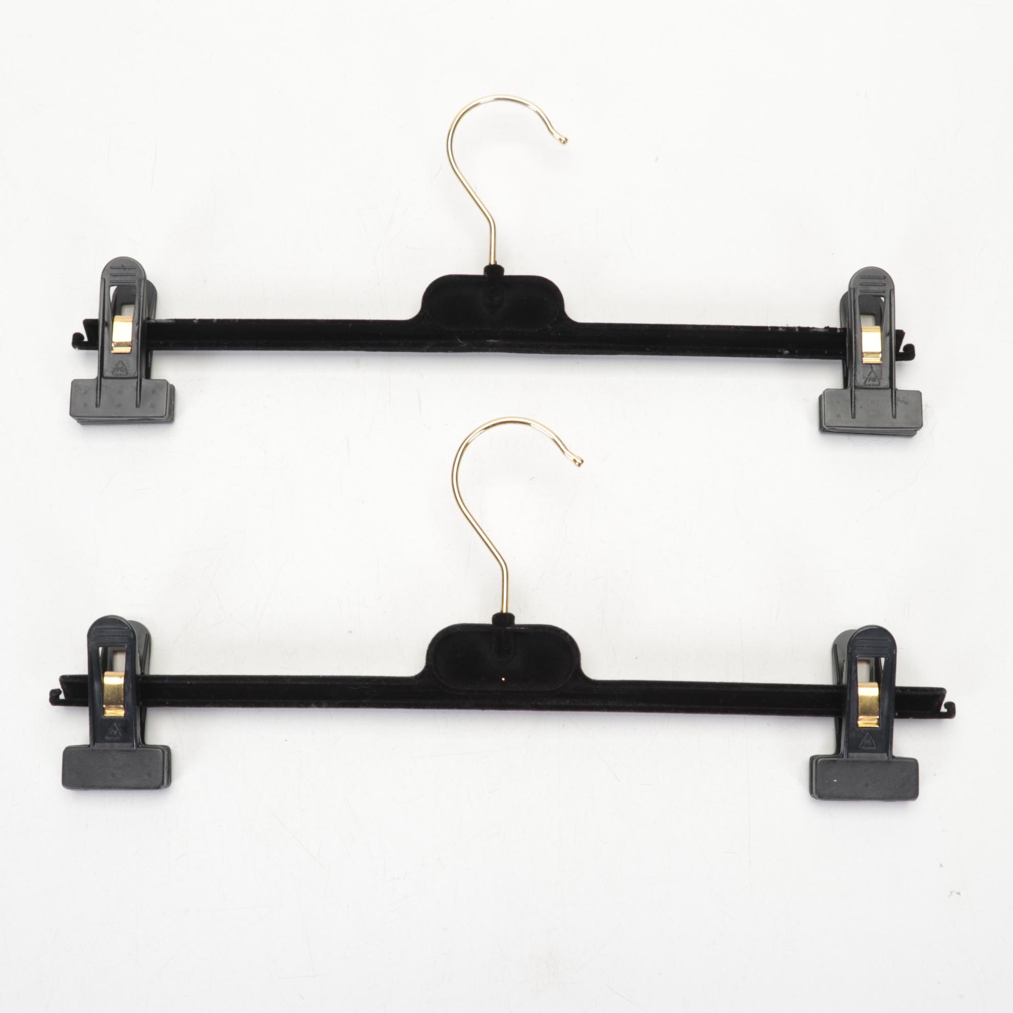 Chanel CC Gold Logo and Black Hangers