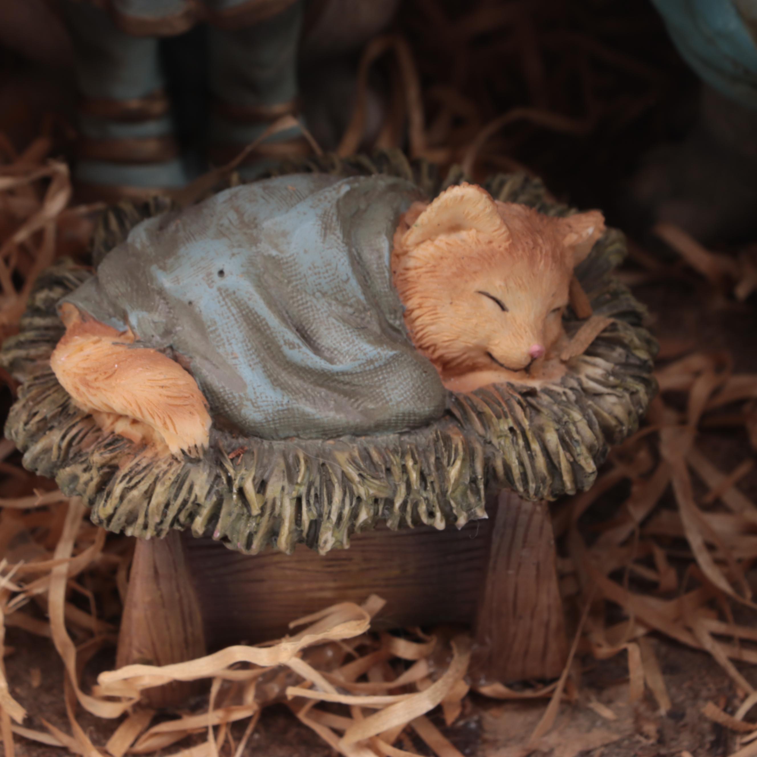 Cat Nativity Scene