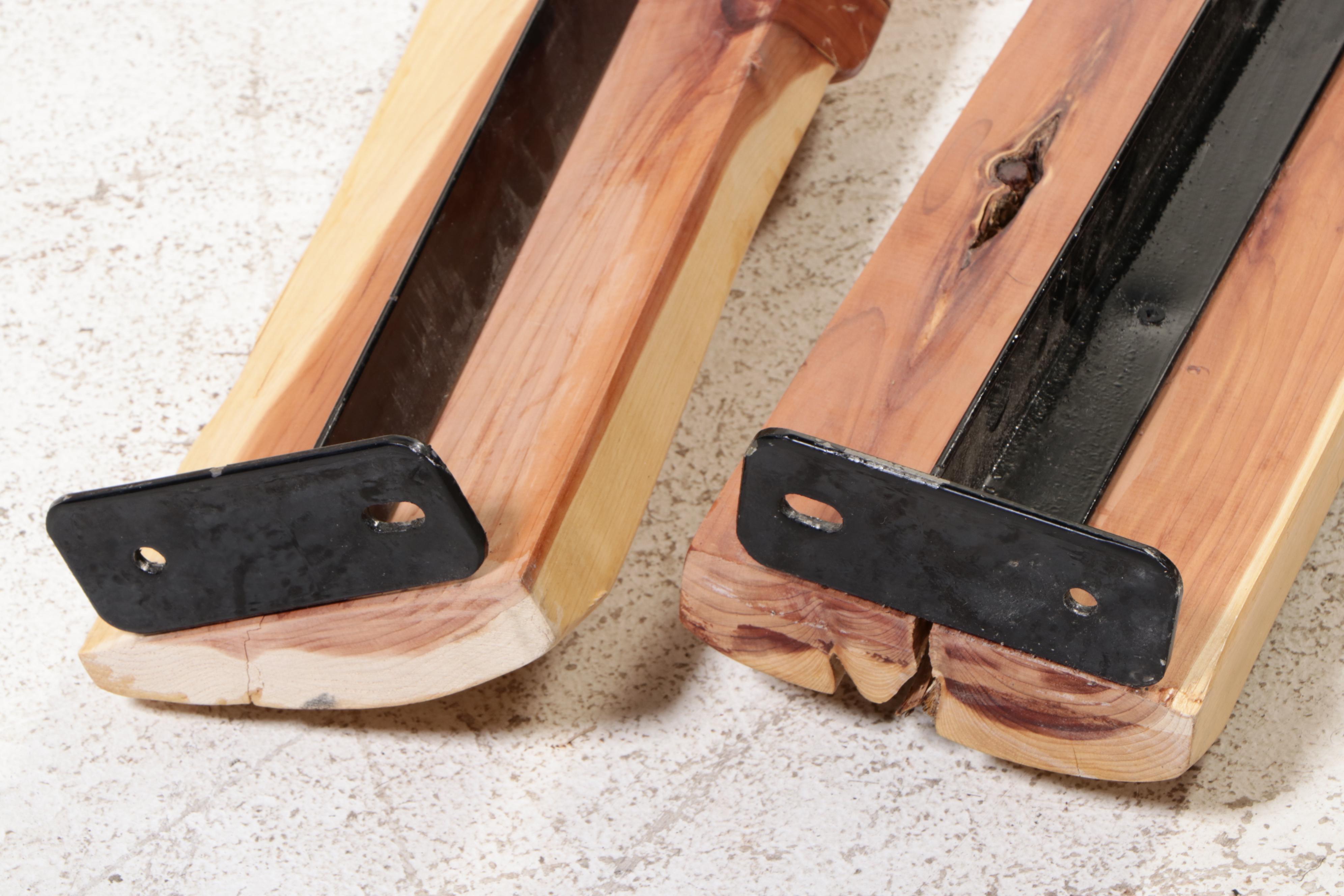 Rustic Scraped Log King Size Bed Frame