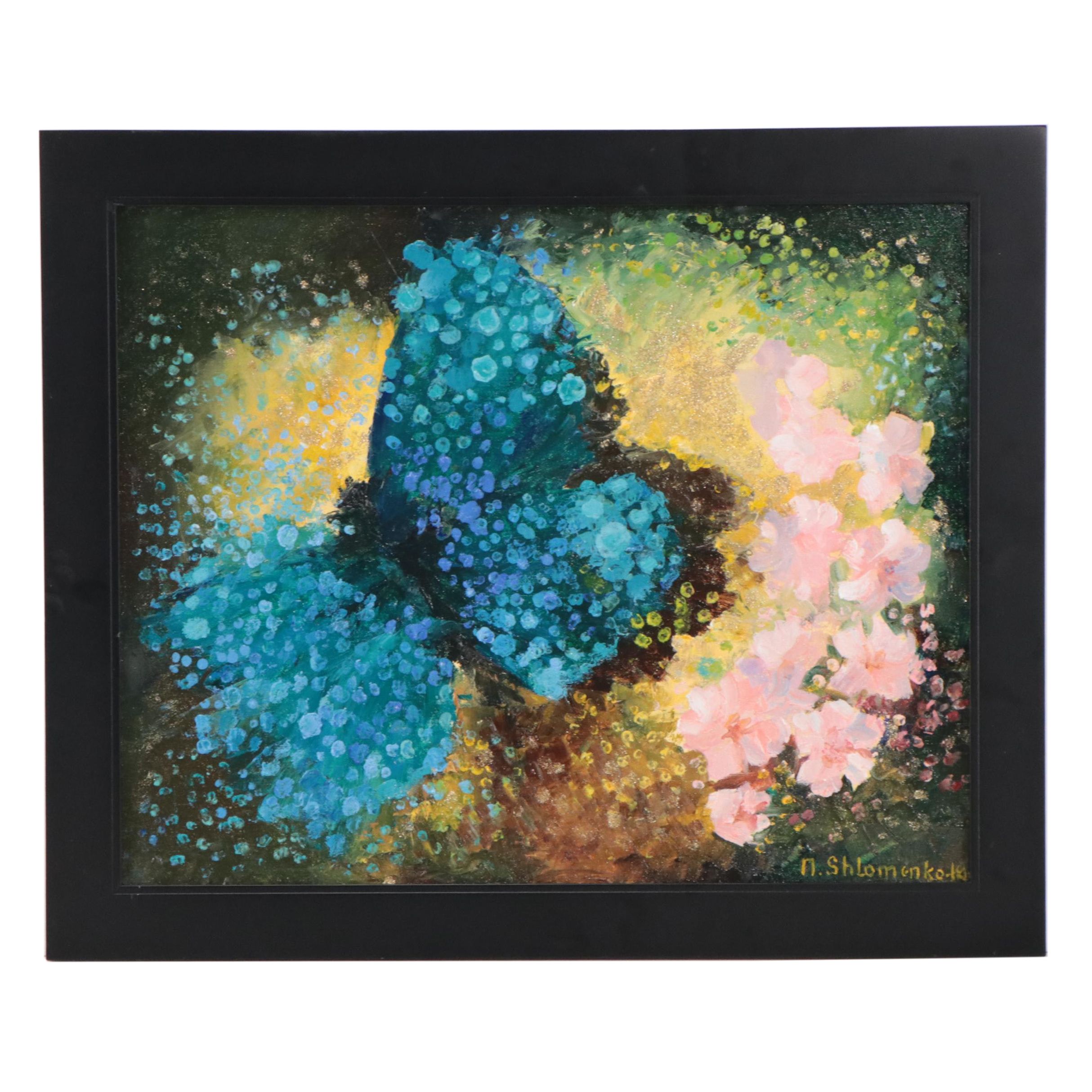 Nataliya Shlomenko Oil Painting "Butterfly," 21st century