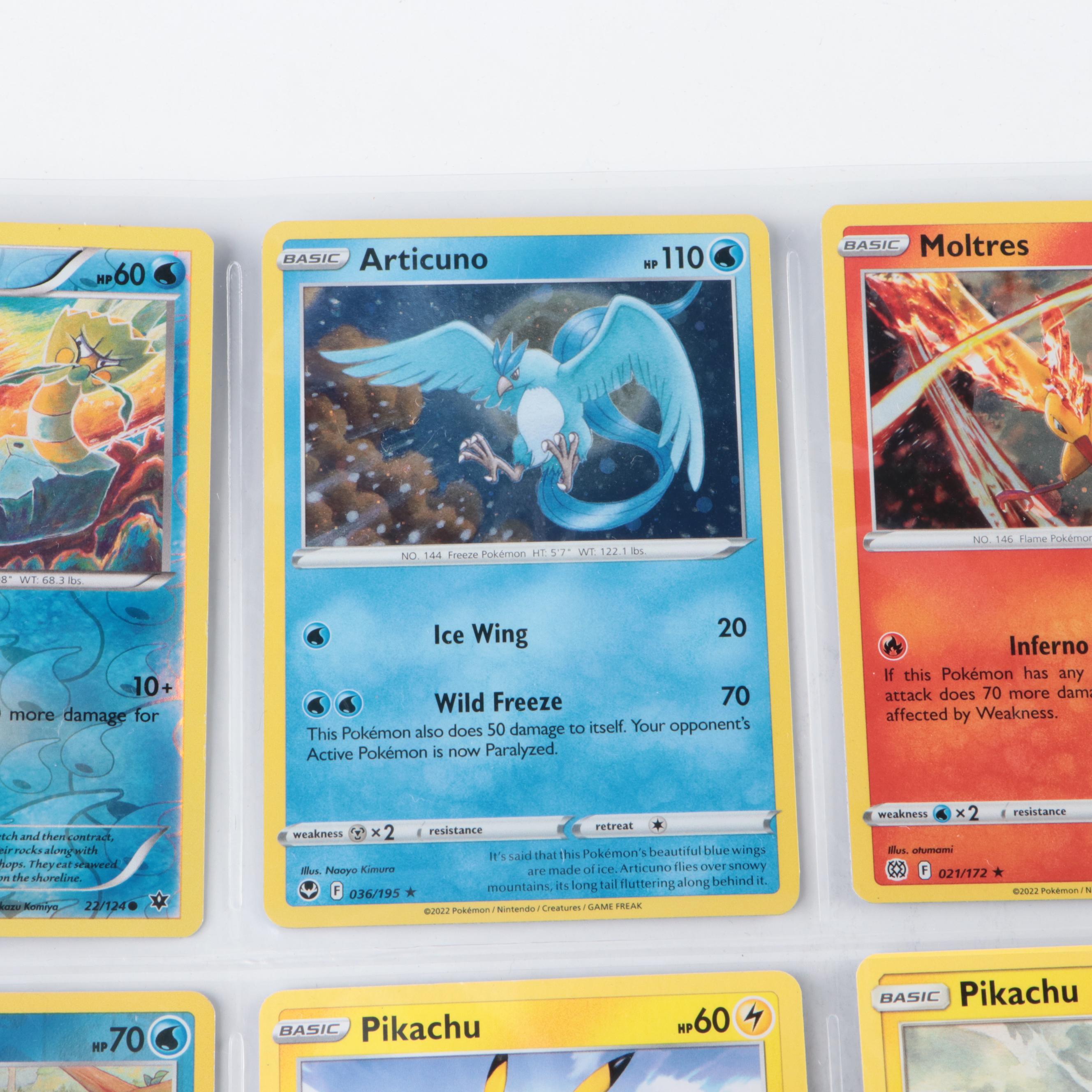 Pokémon Card Collection Featuring Grimmsnarl V Max, Falinks V, and More