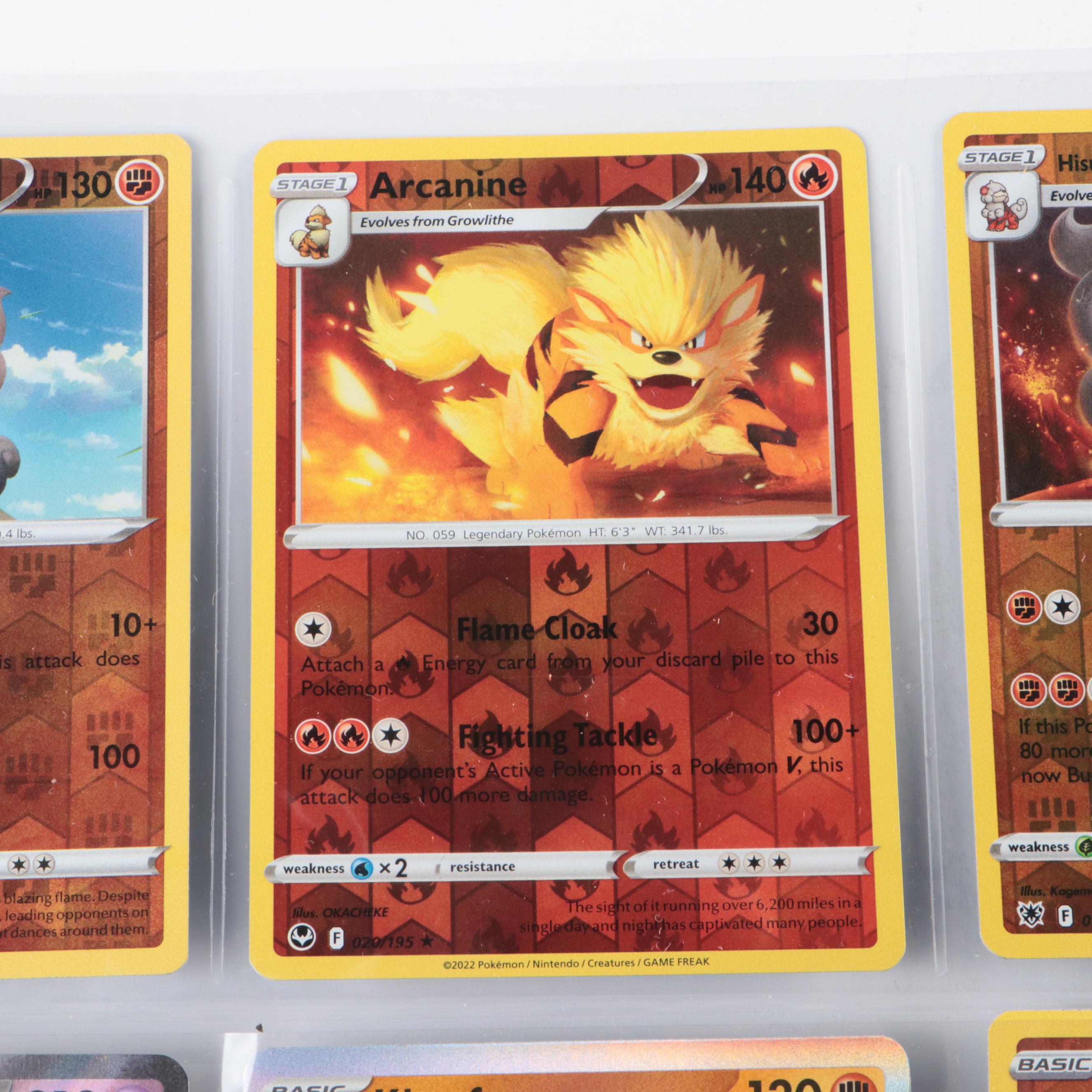 Pokémon Card Collection Featuring Grimmsnarl V Max, Falinks V, and More