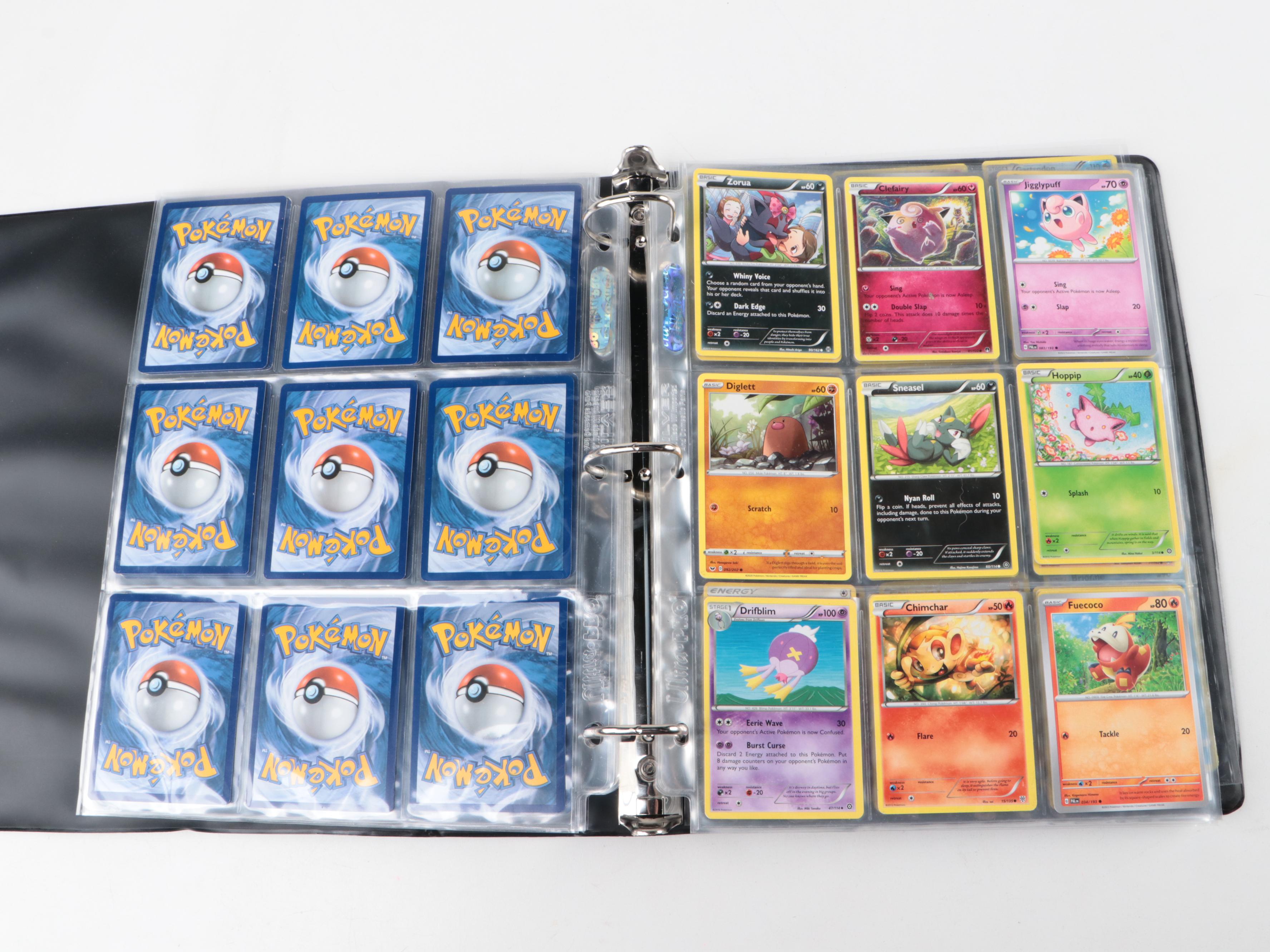 Pokémon Card Collection Featuring Grimmsnarl V Max, Falinks V, and More