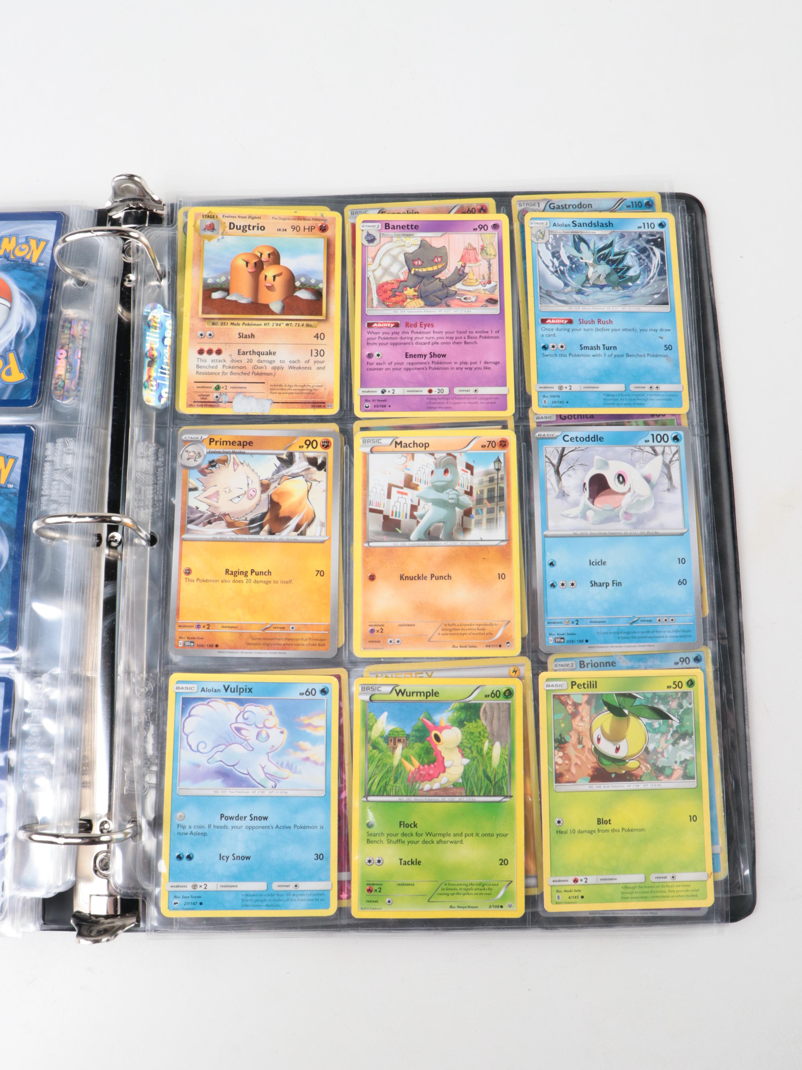 Pokémon Card Collection Featuring Grimmsnarl V Max, Falinks V, and More