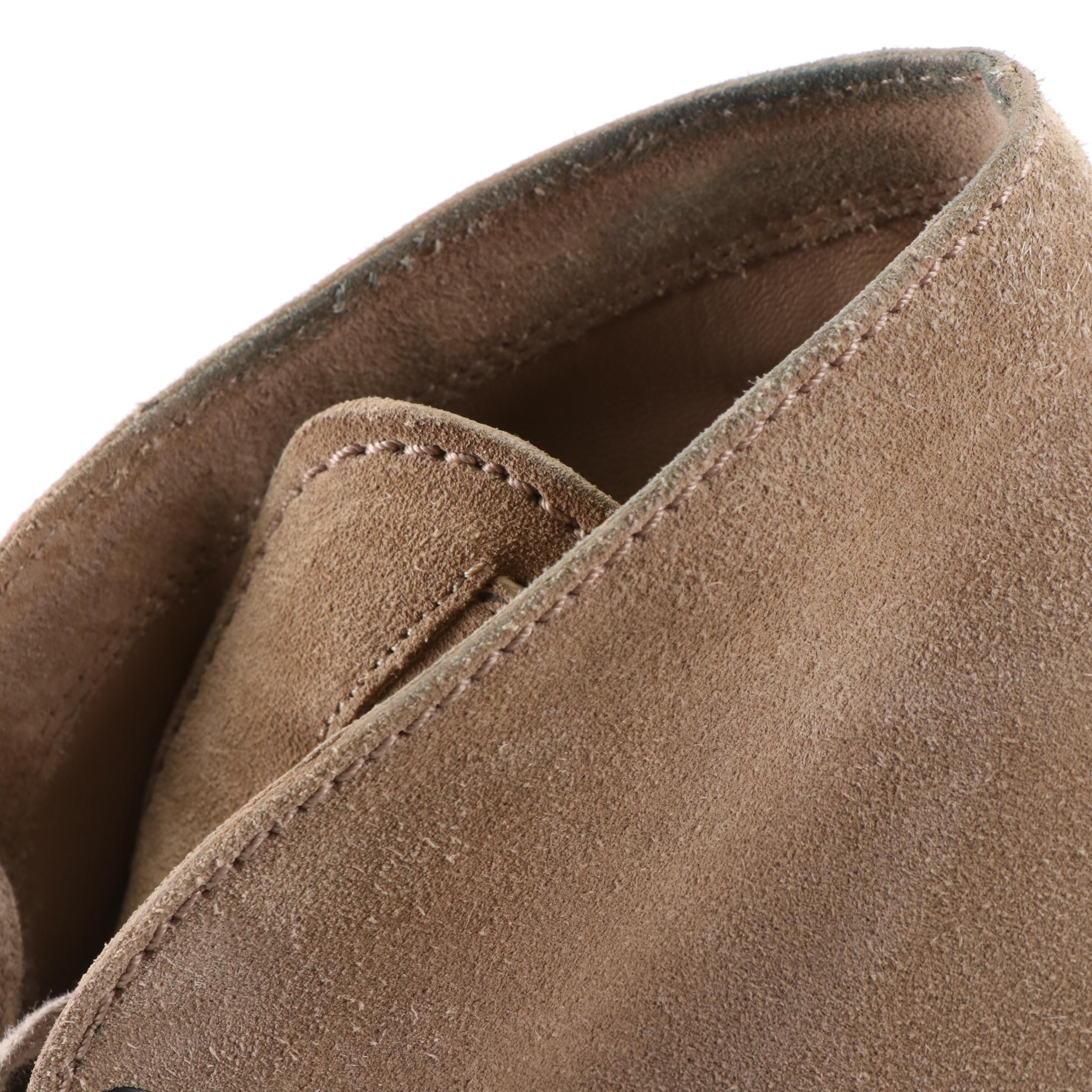 Prada Sport Half-Boot Wedge Booties in Neutral Suede