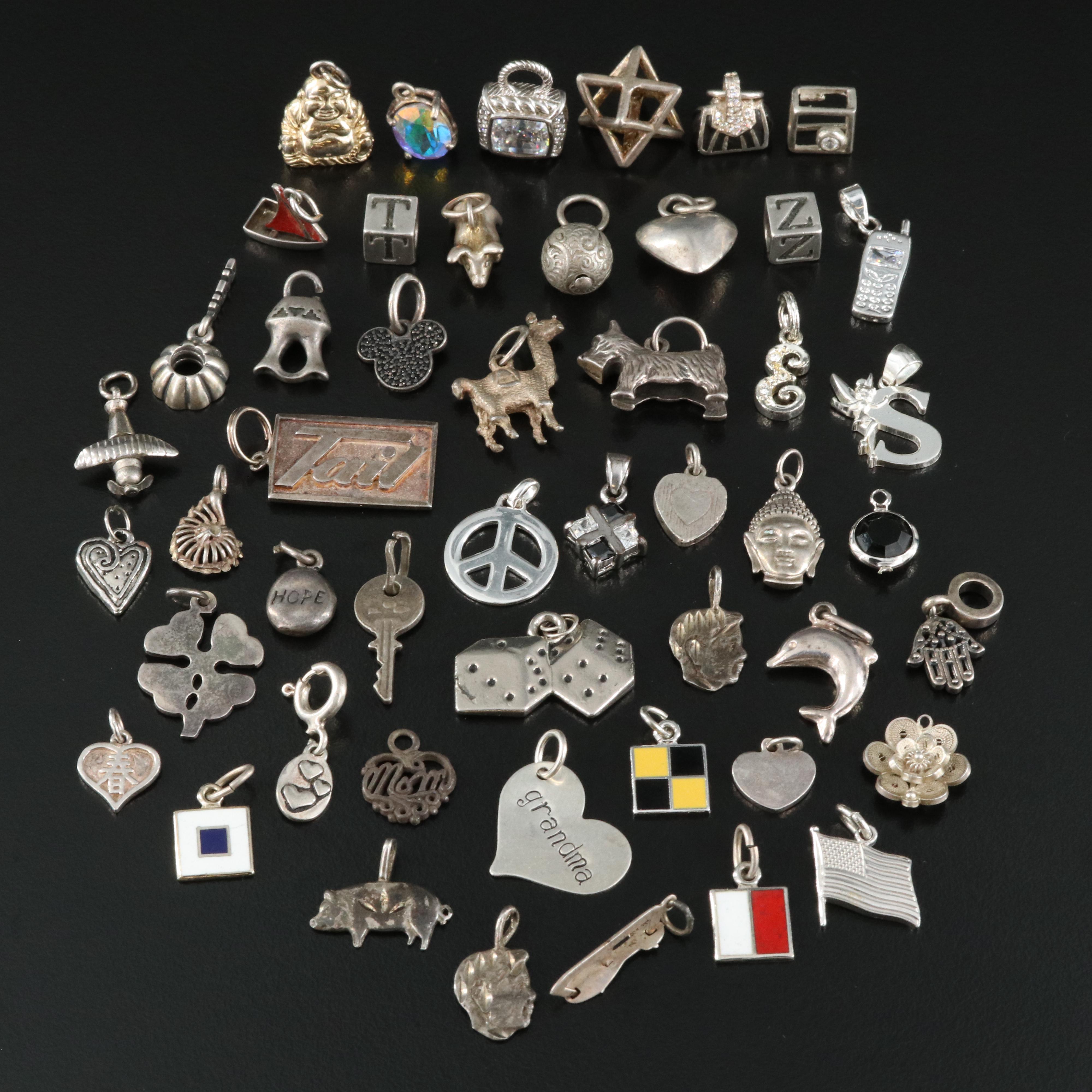 Charms Including Judith Ripka and Pandora