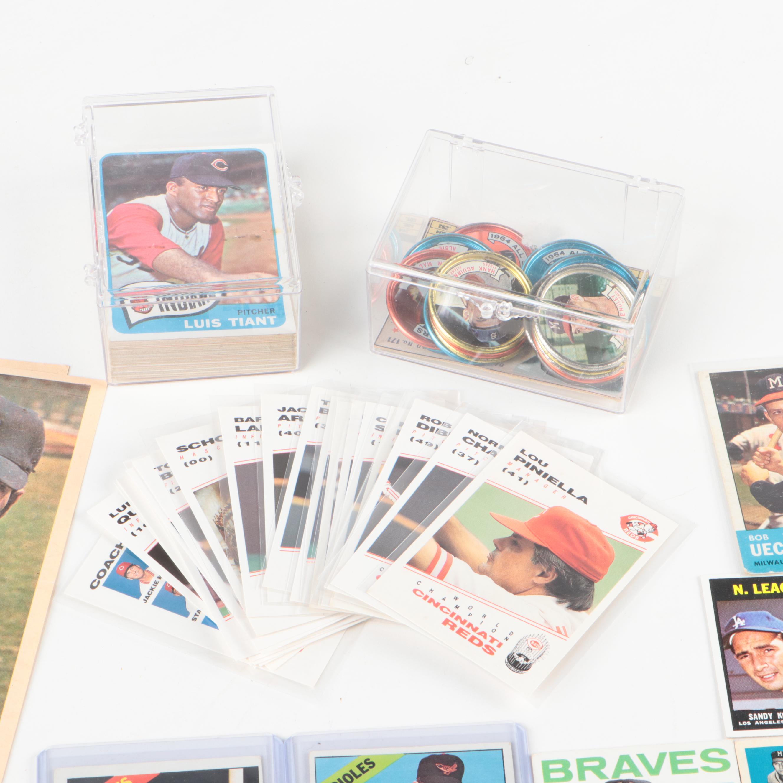 Topps Baseball Cards Featuring Mickey Mantle, Hank Aaron, and More 1960s–1990s