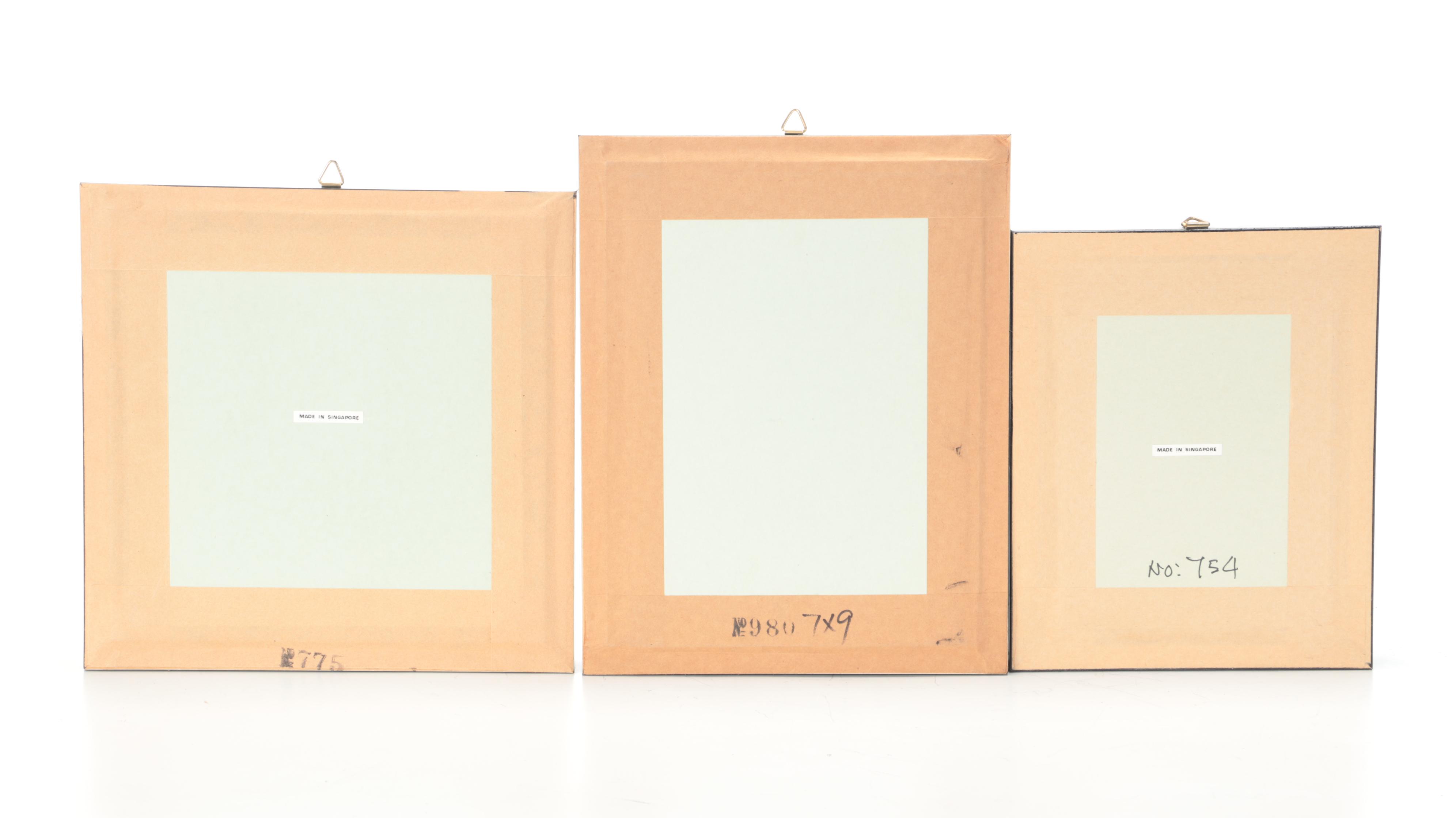 Taxidermy Yellow Umbrella Stick and Giant Malaysian Leaf Insect, Green Mantis