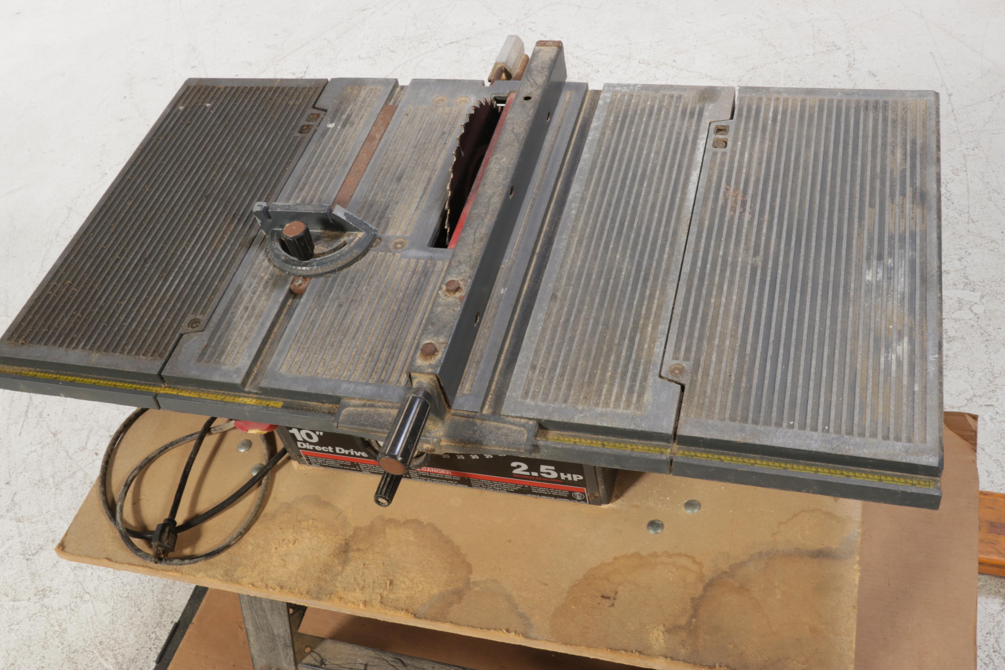 Sears Craftsman Benchtop 10" Table Saw With Stand