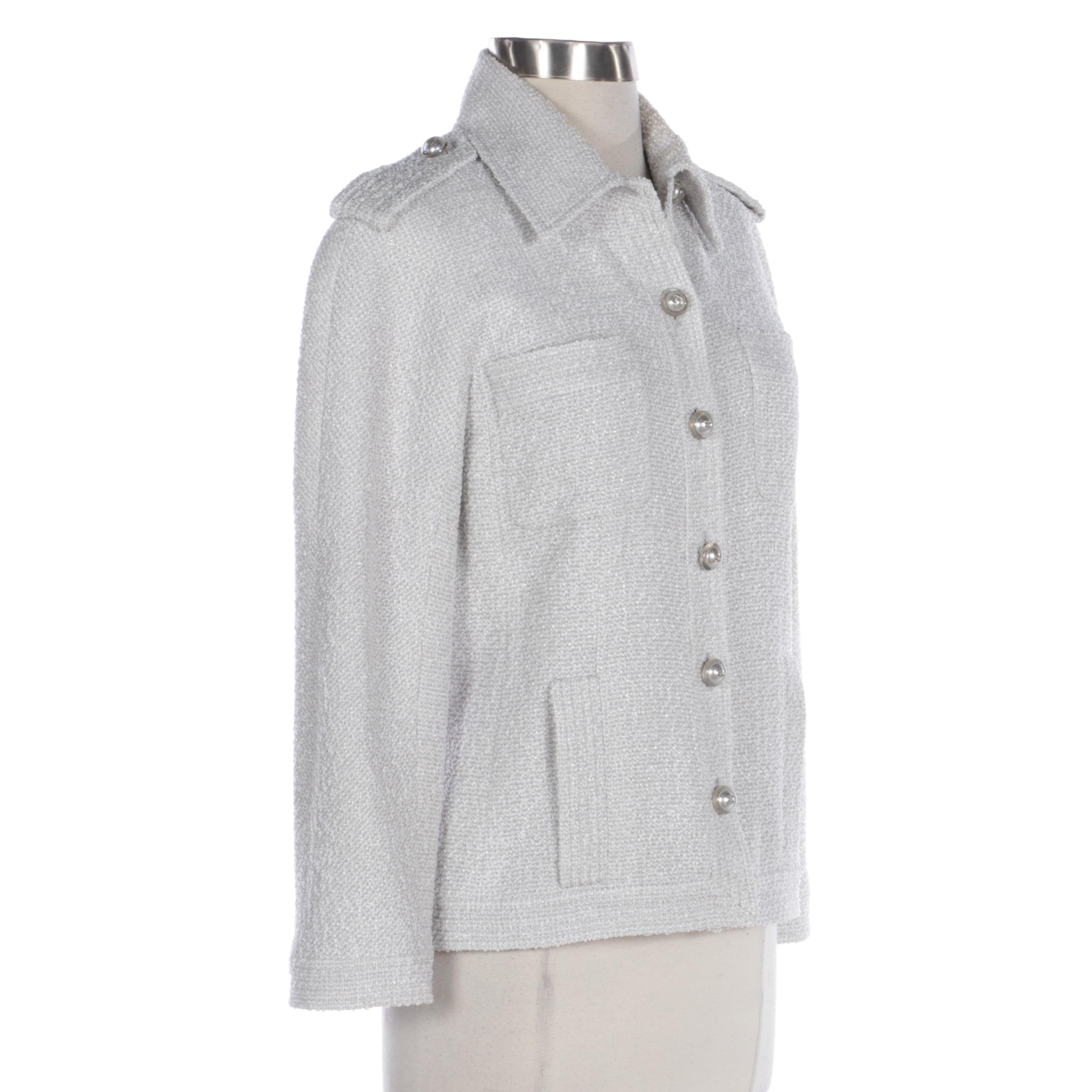 Chanel Tweed Jacket with Epaulettes