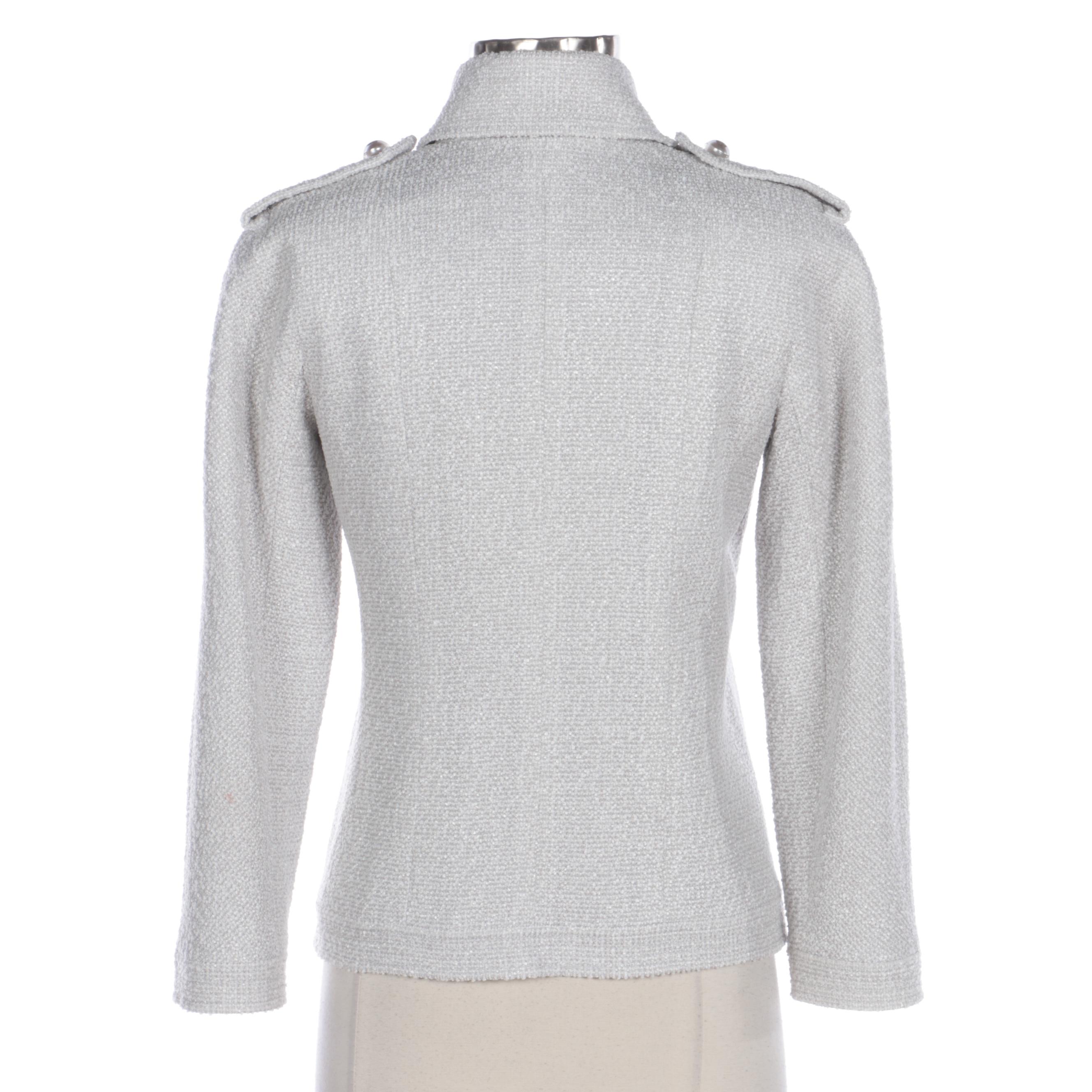 Chanel Tweed Jacket with Epaulettes