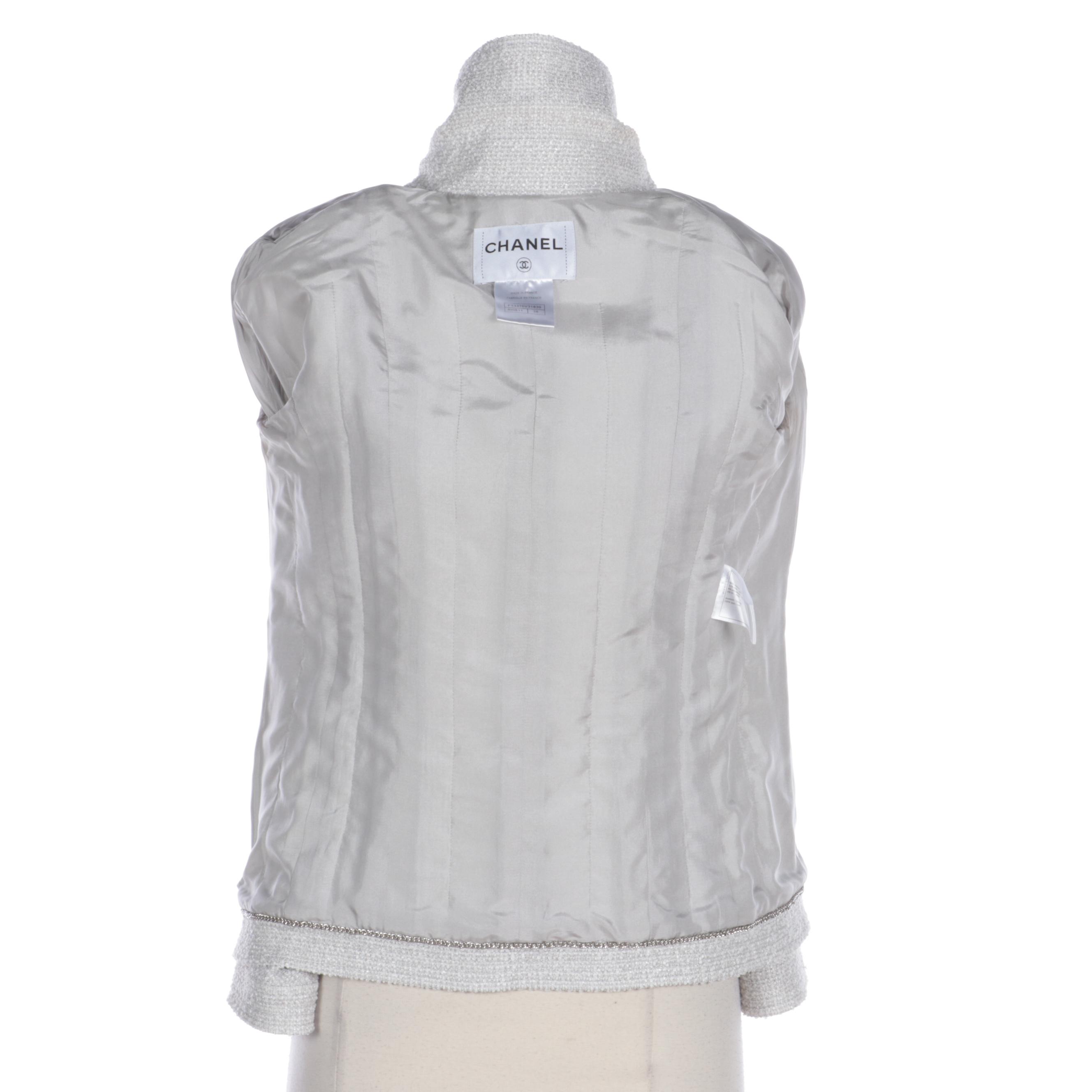 Chanel Tweed Jacket with Epaulettes