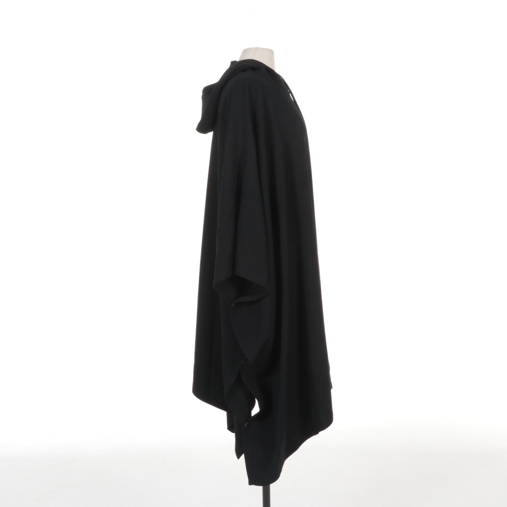 Ralph Lauren Hooded Poncho in Black