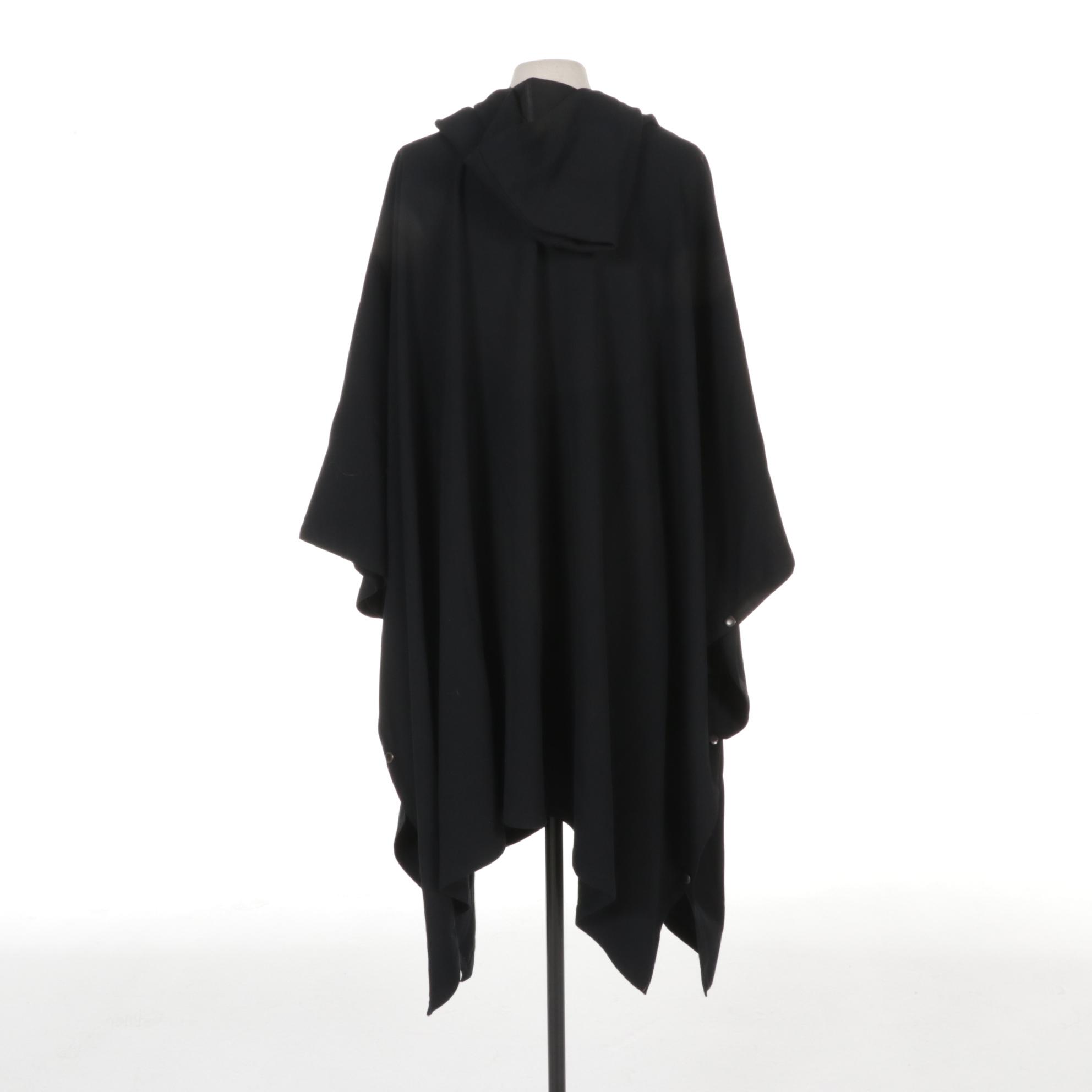 Ralph Lauren Hooded Poncho in Black