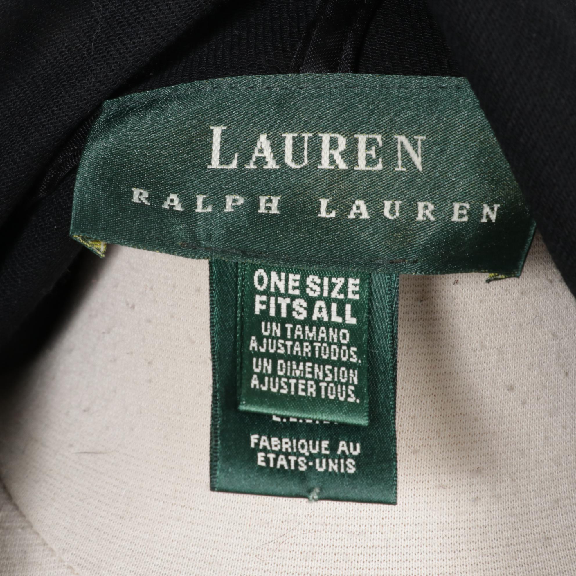 Ralph Lauren Hooded Poncho in Black