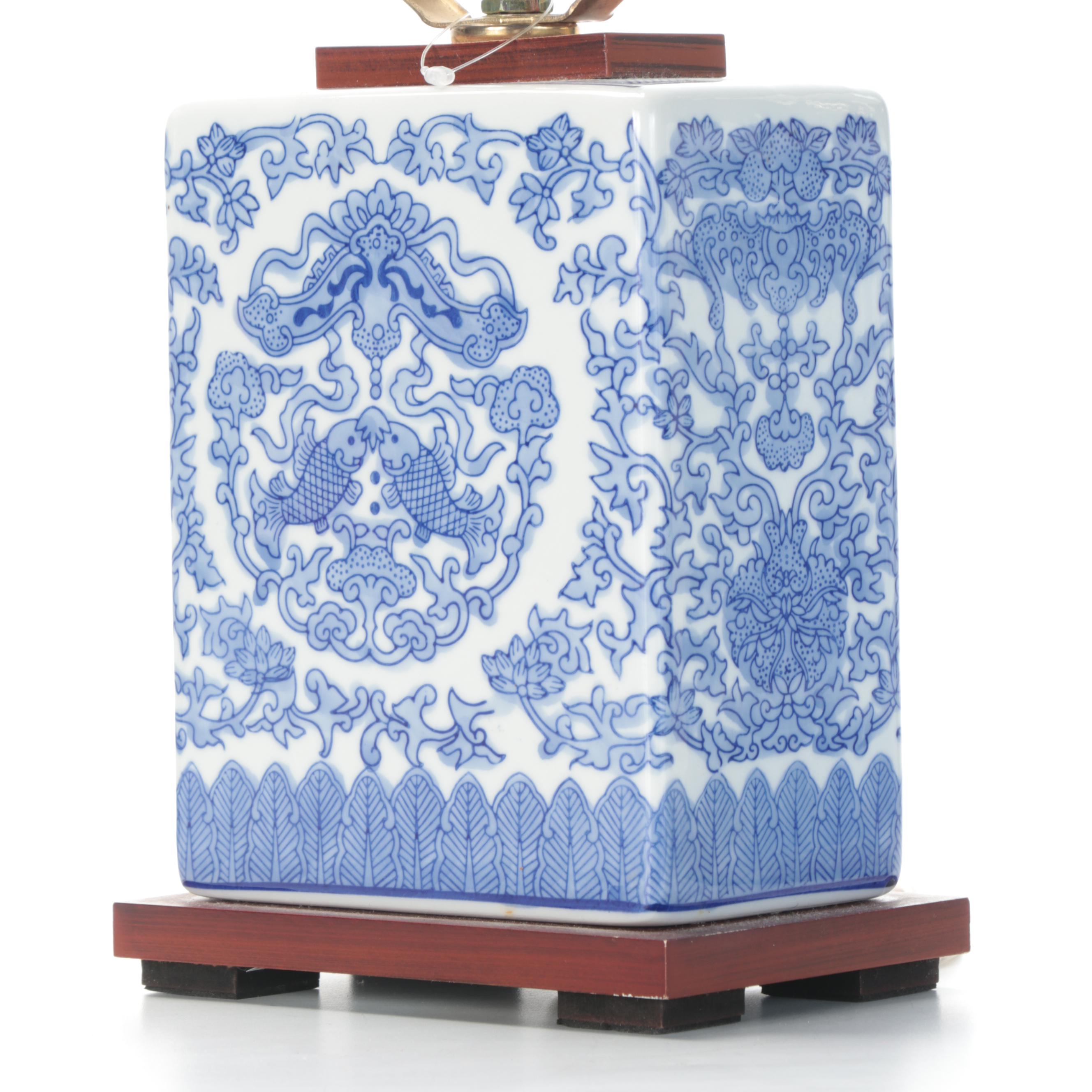 Lauren Home by Ralph Lauren Blue and White Porcelain Table Lamps, 2014