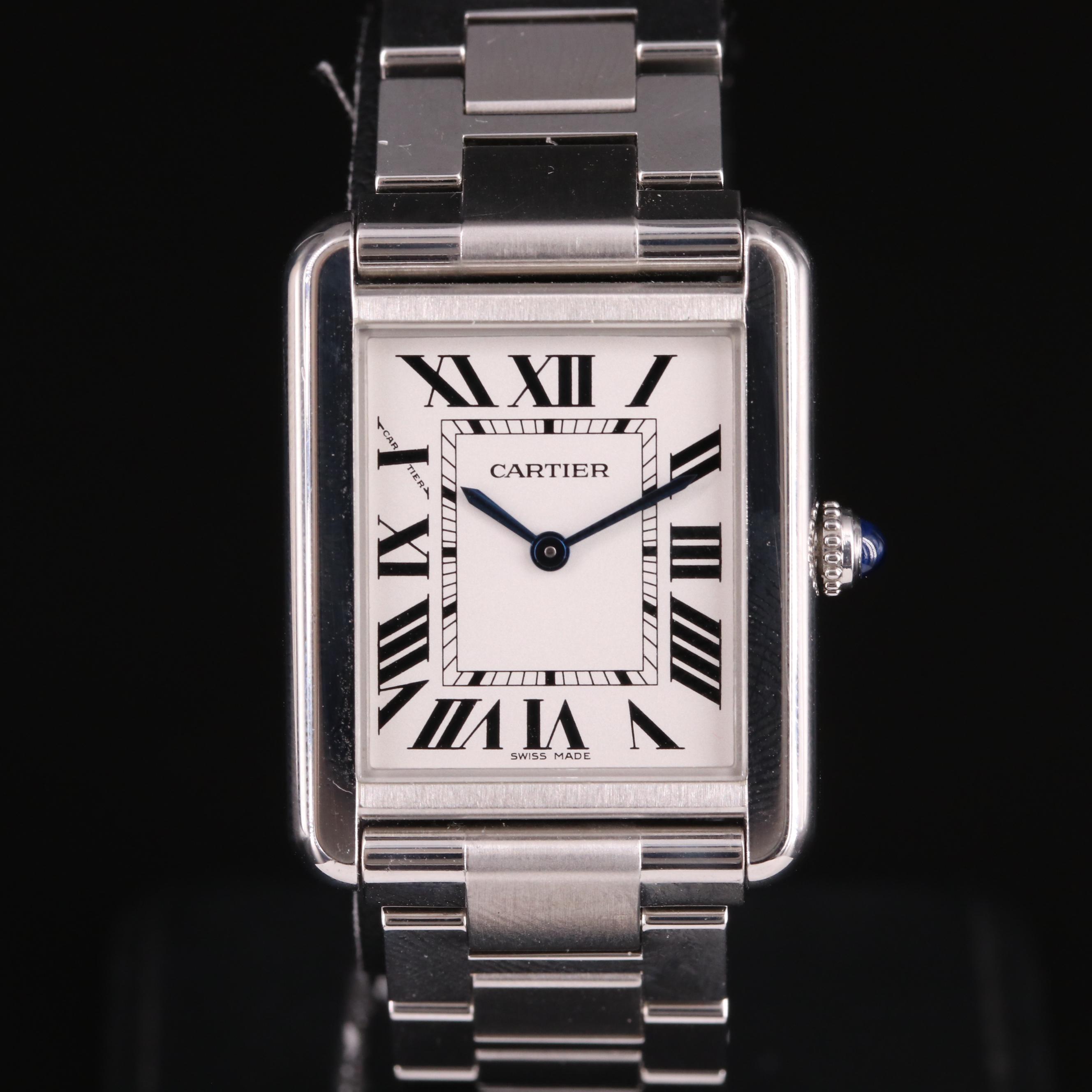 Cartier Tank Solo Small Steel Silver Quartz Watch