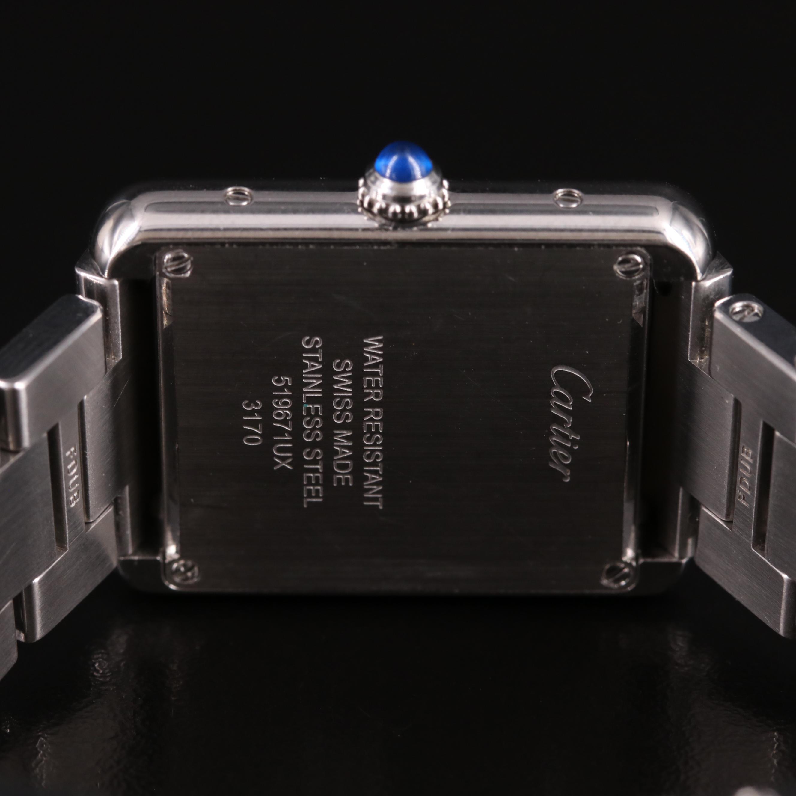 Cartier Tank Solo Small Steel Silver Quartz Watch