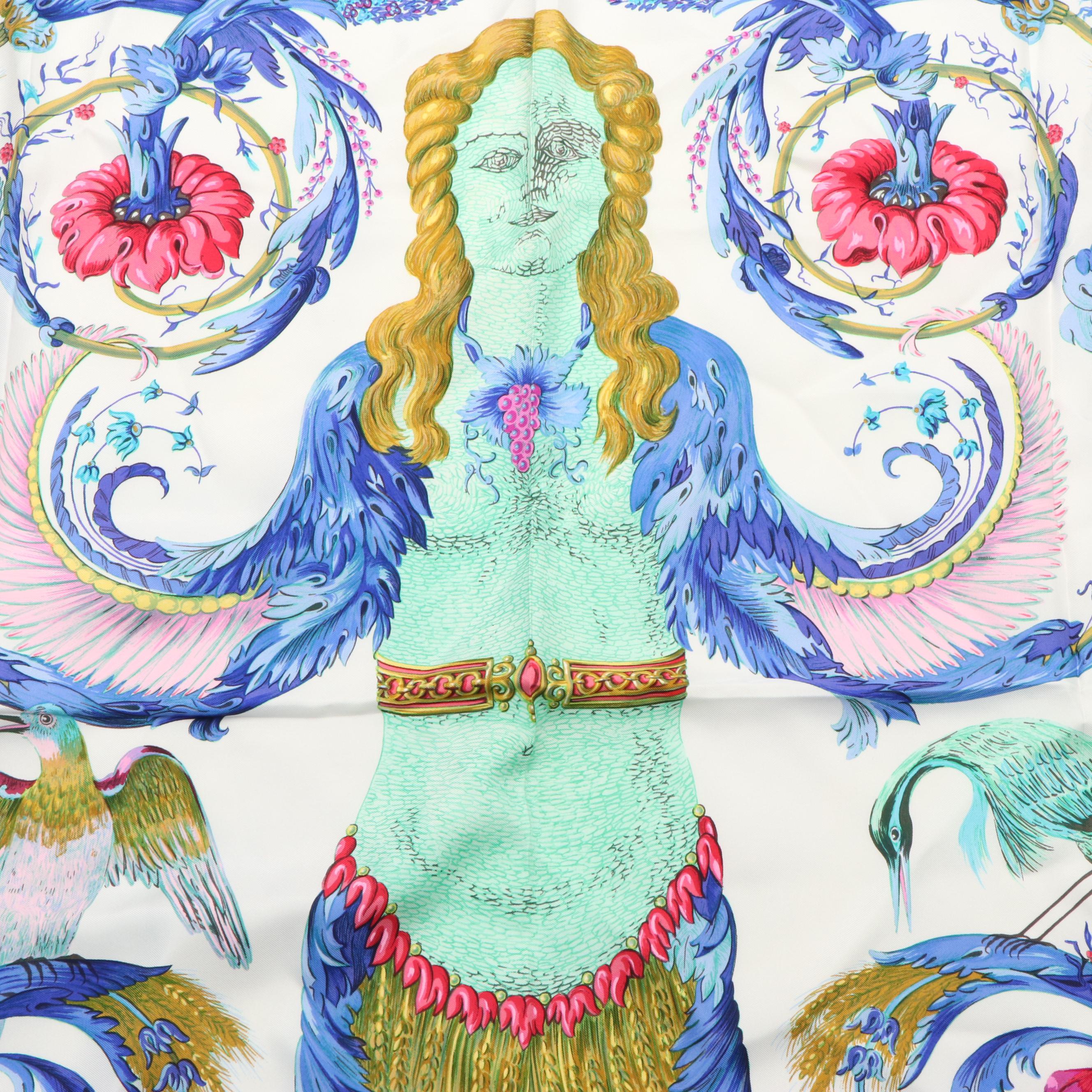 Hermès "Ceres" Scarf in Silk Twill