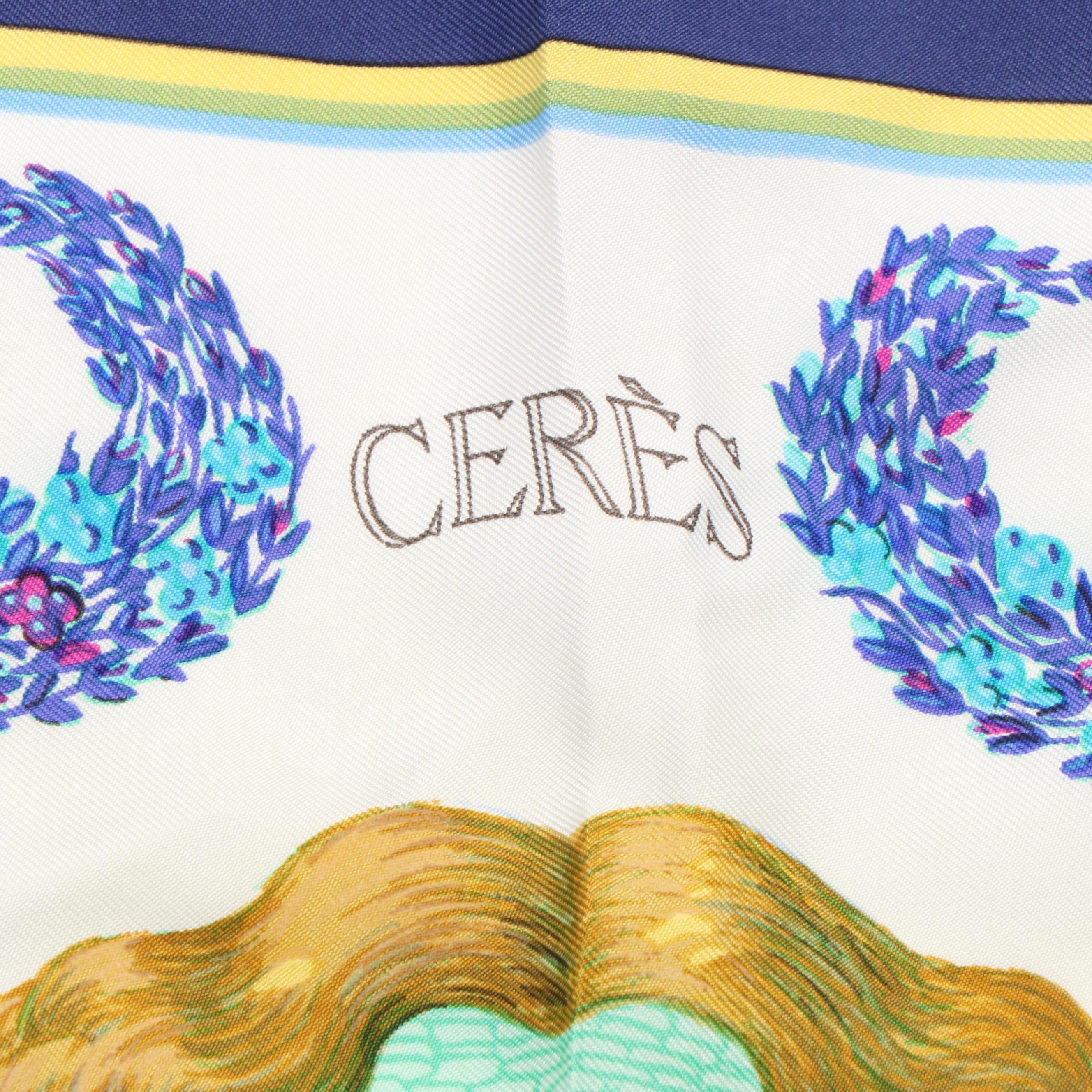 Hermès "Ceres" Scarf in Silk Twill