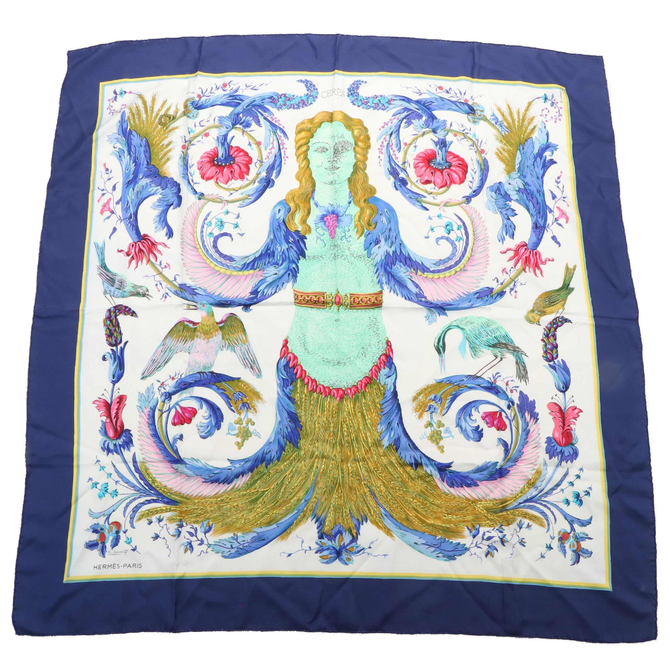 Hermès "Ceres" Scarf in Silk Twill