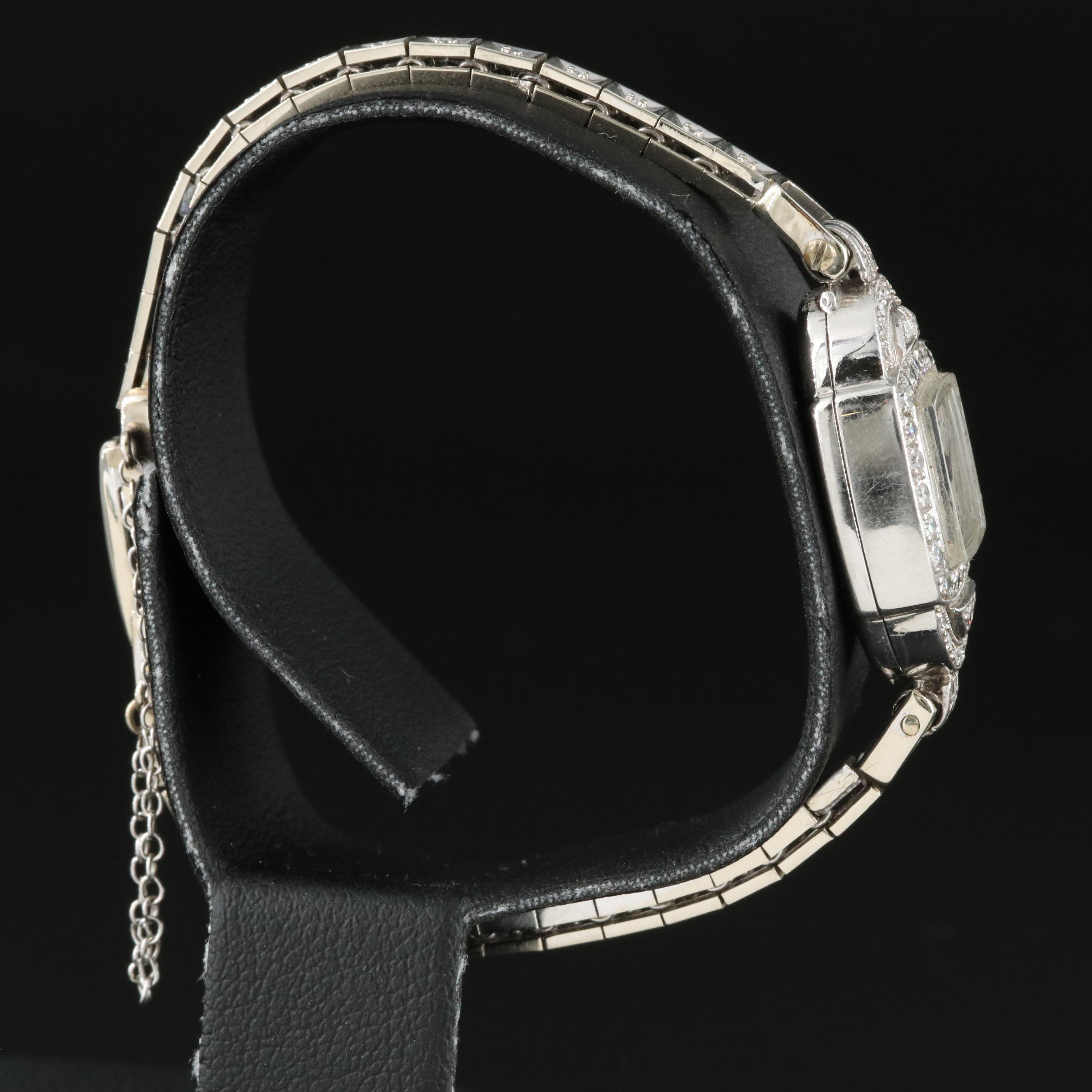 1937 Hamilton Platinum and Diamond Watch