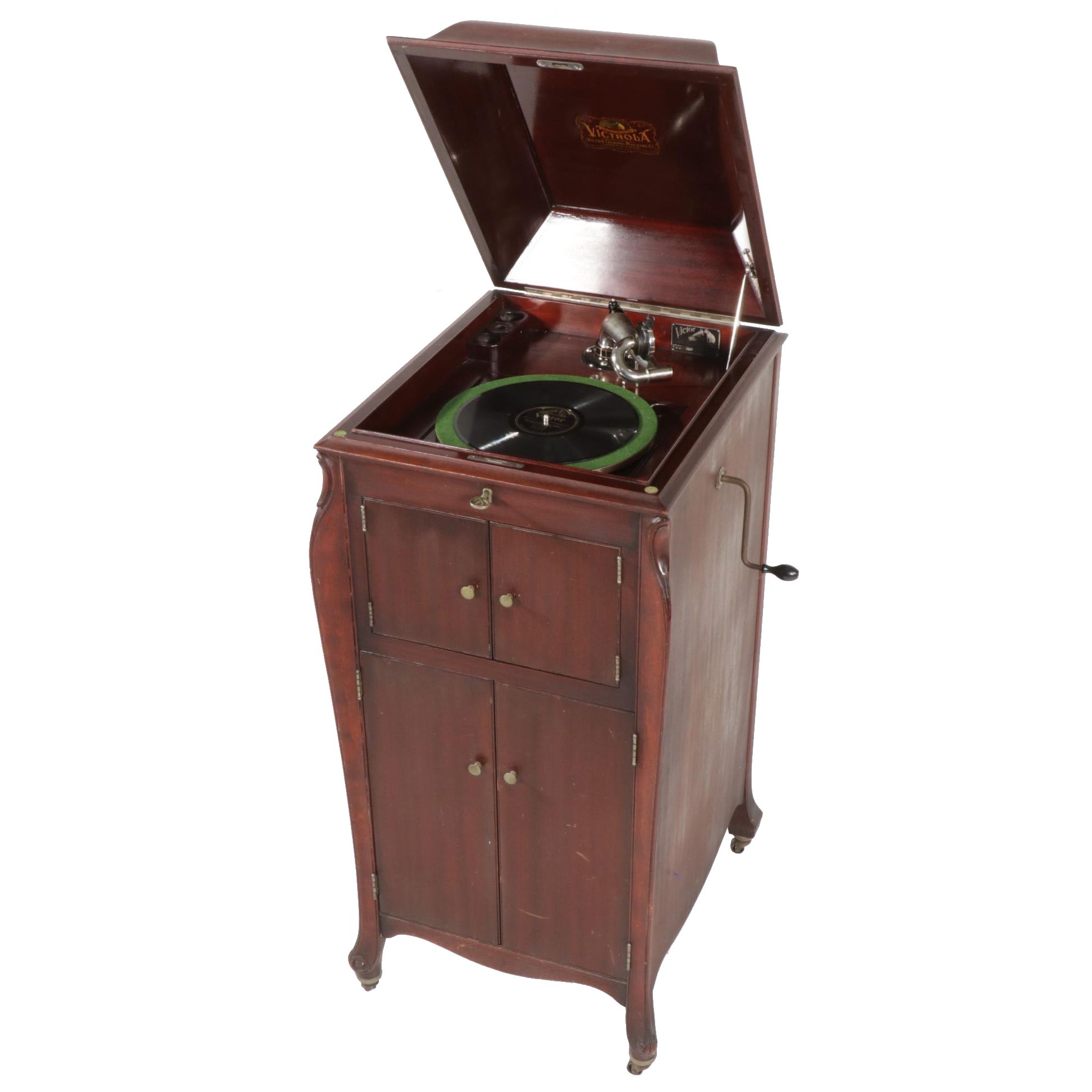 Victor Victrola VV-XI Phonograph in Mahogany Cabinet, Circa 1915