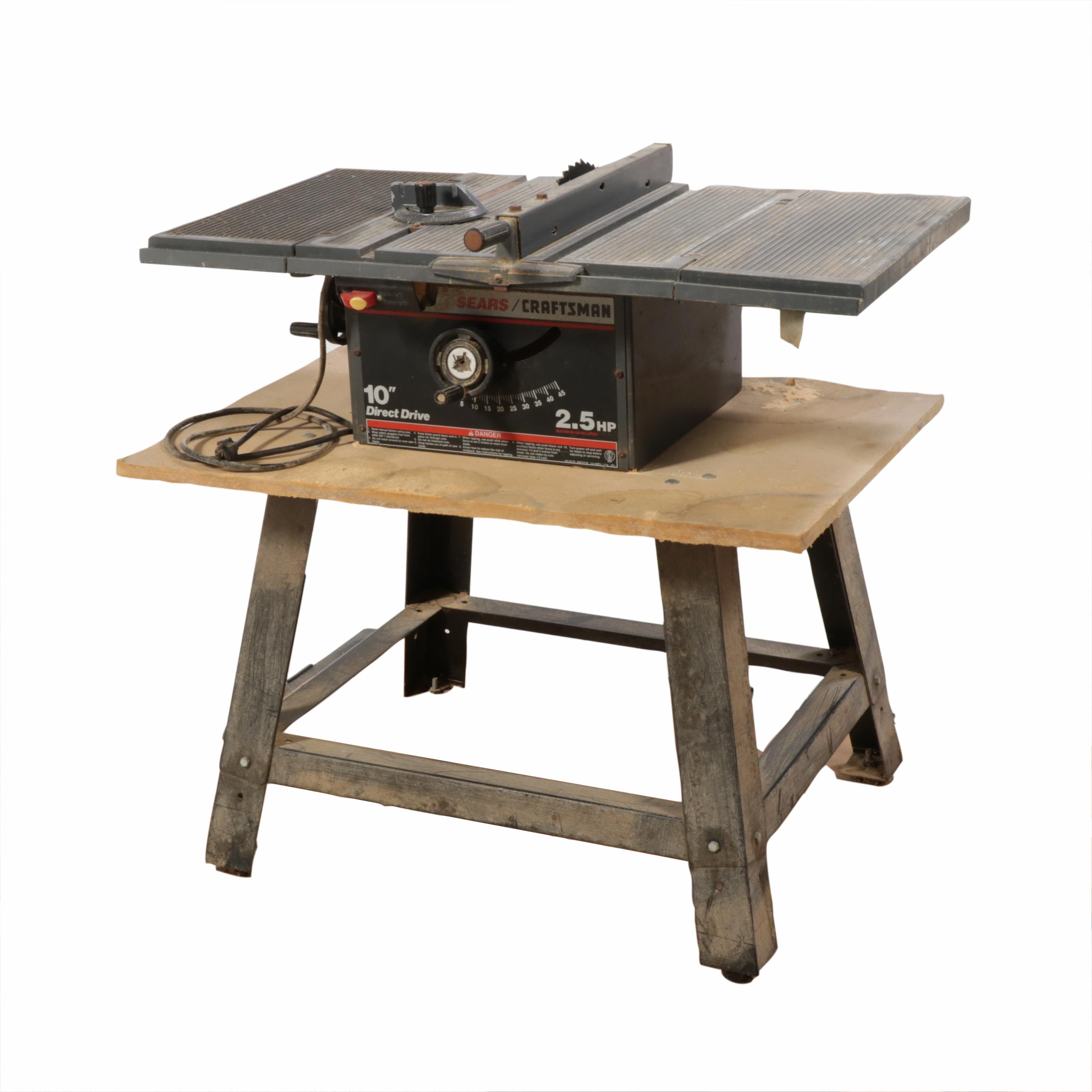 Sears Craftsman Benchtop 10" Table Saw With Stand