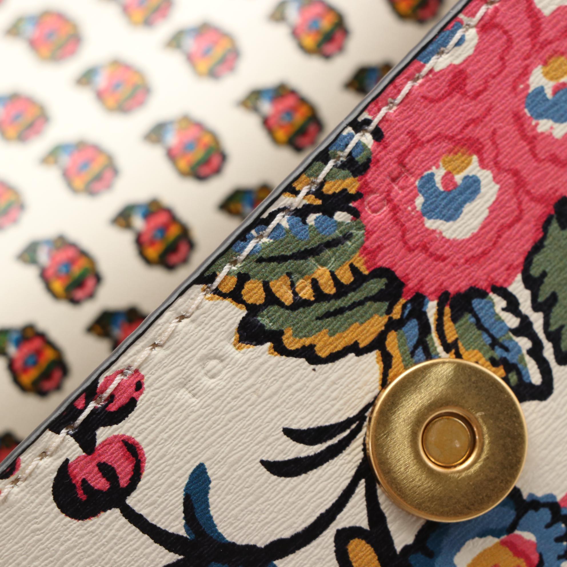 Tory Burch Parker Floral Leather Satchel and Camelia Leather Handbag