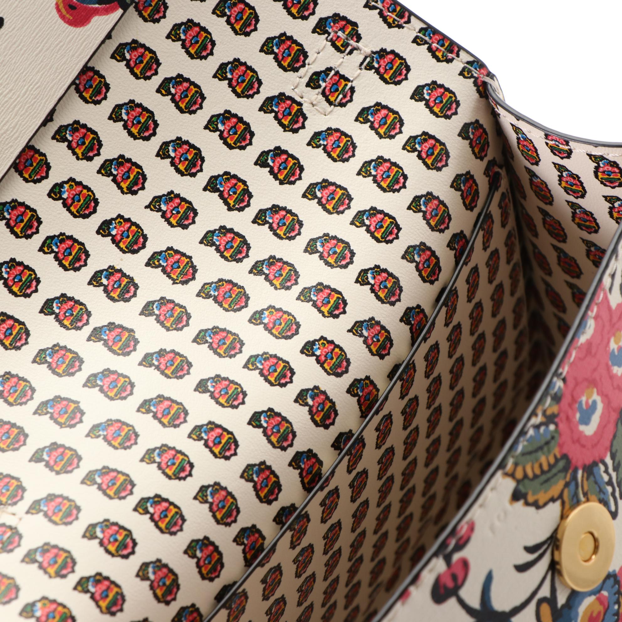 Tory Burch Parker Floral Leather Satchel and Camelia Leather Handbag