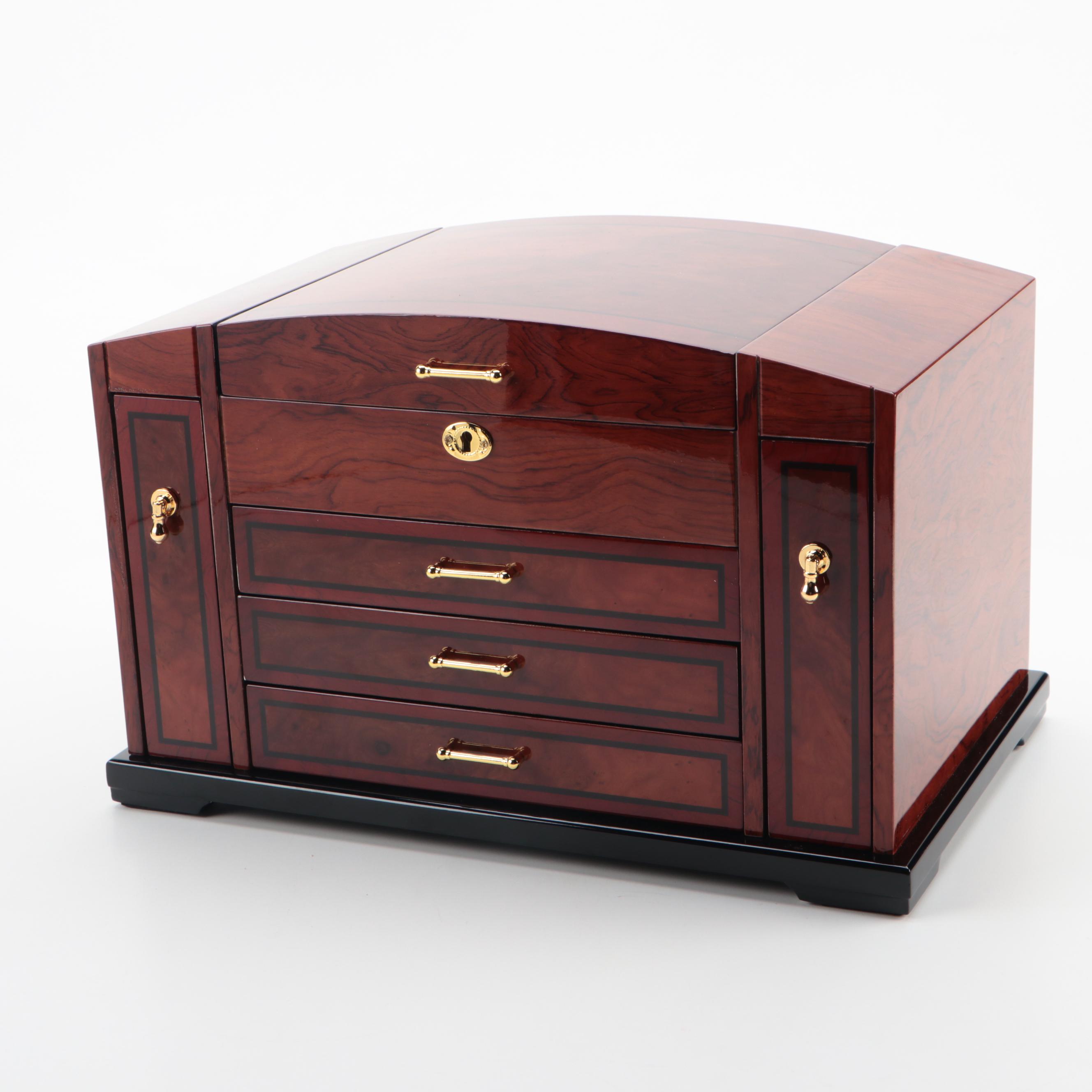 Jere Lacquered Wood Jewelry Box