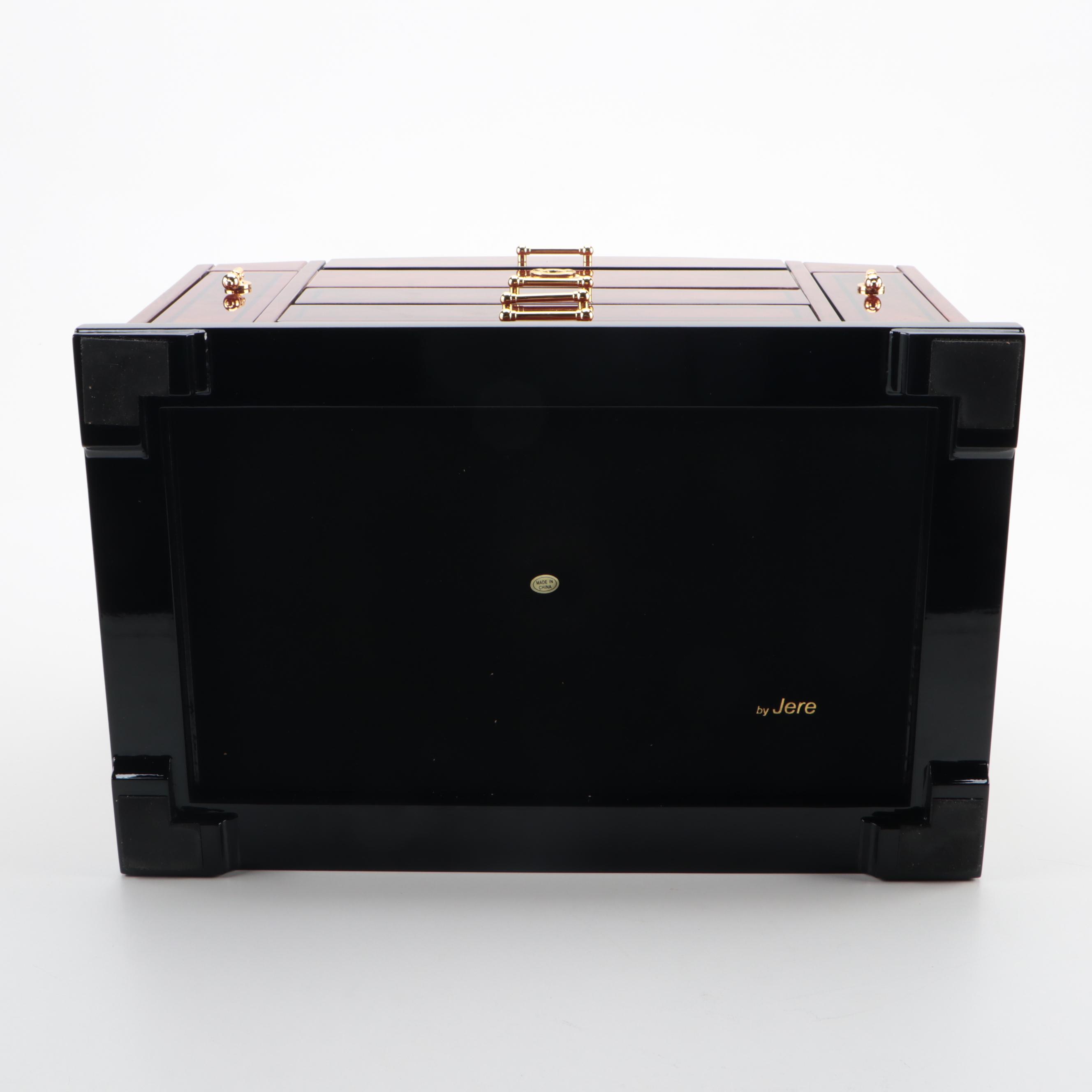 Jere Lacquered Wood Jewelry Box