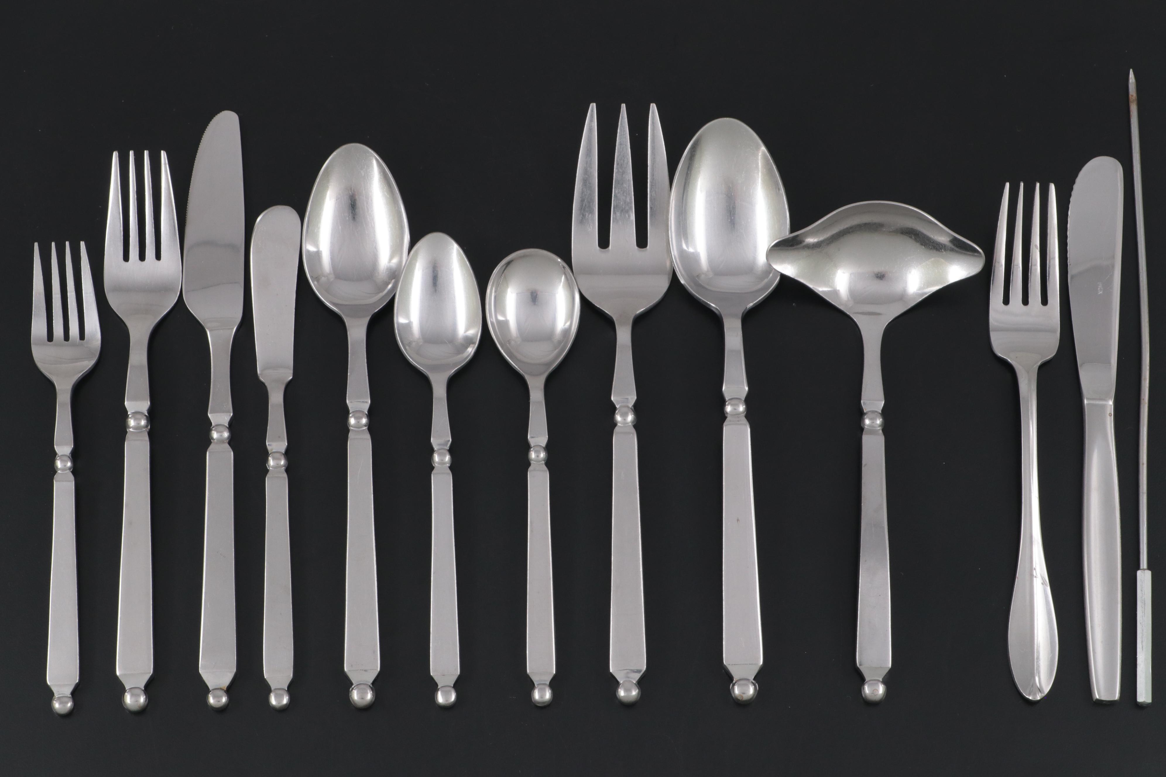 Stanley Roberts "Liberte" Stainless Steel Flatware and Serving Utensils