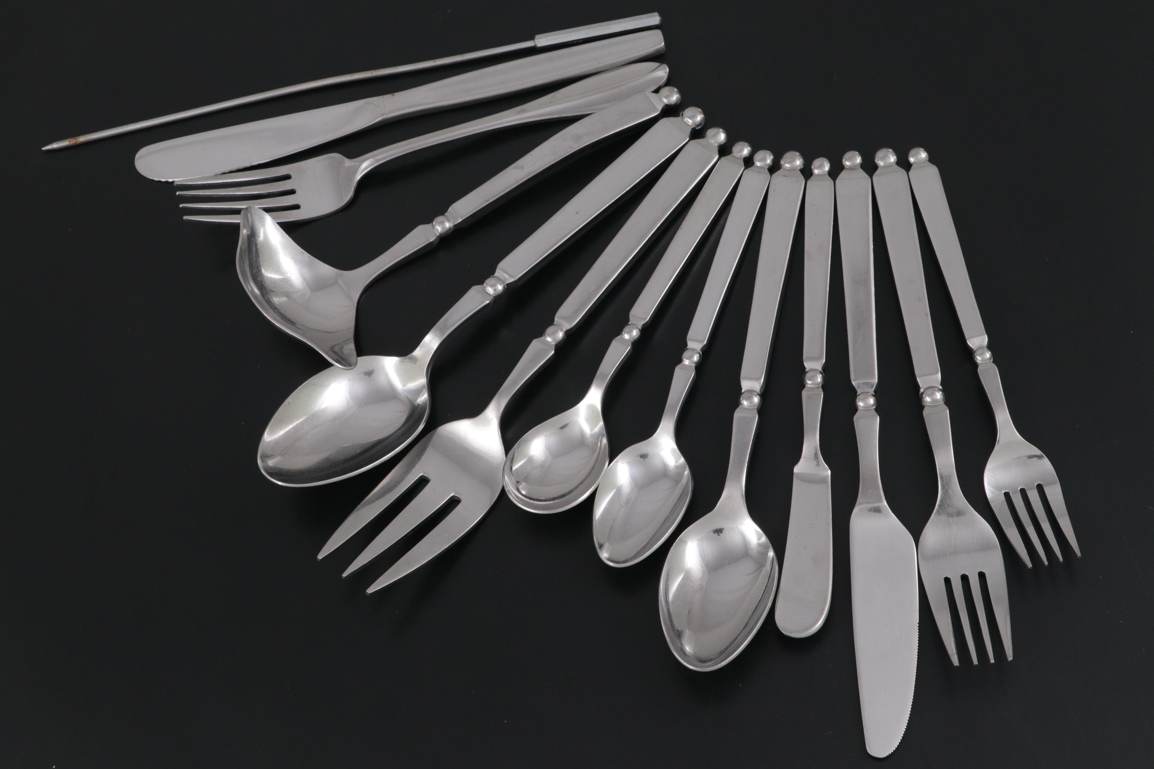 Stanley Roberts "Liberte" Stainless Steel Flatware and Serving Utensils