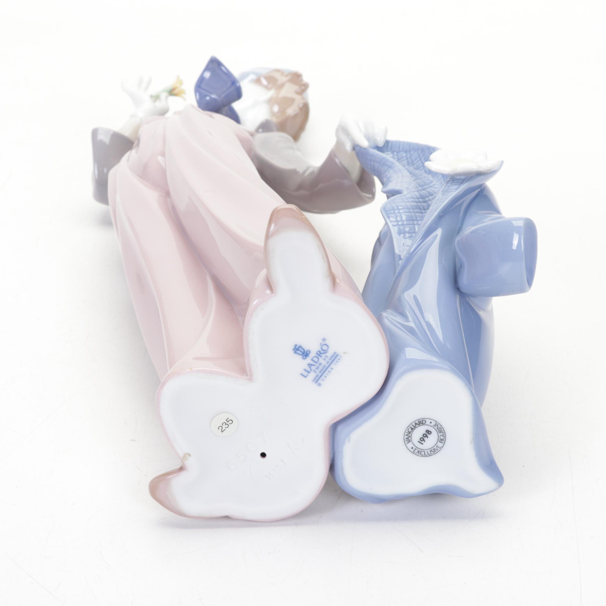 Lladró "A Mile of Style" and Other Porcelain Clown Figurines