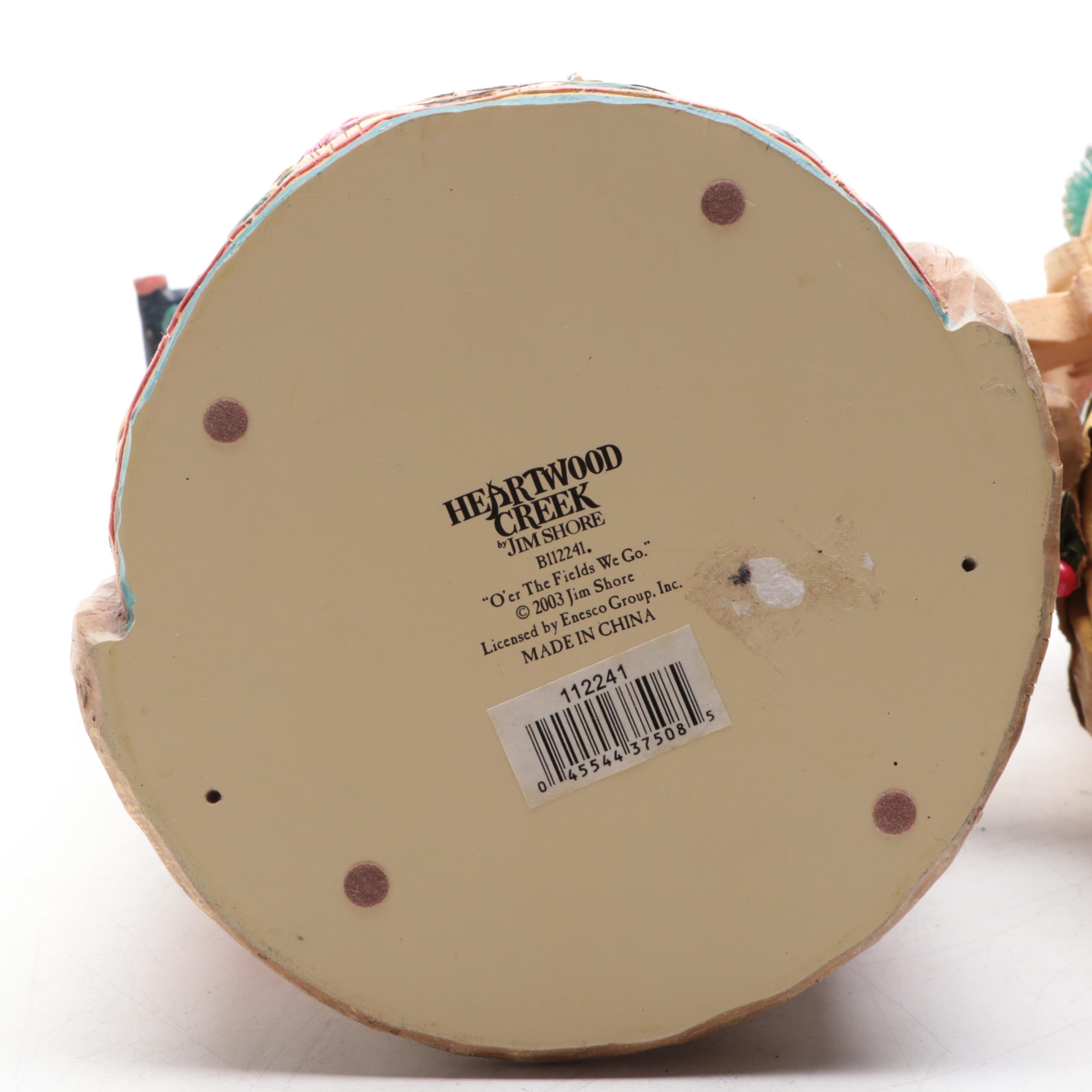 Jim Shore "O'er the Fields We Go" and Other Santa Figurines