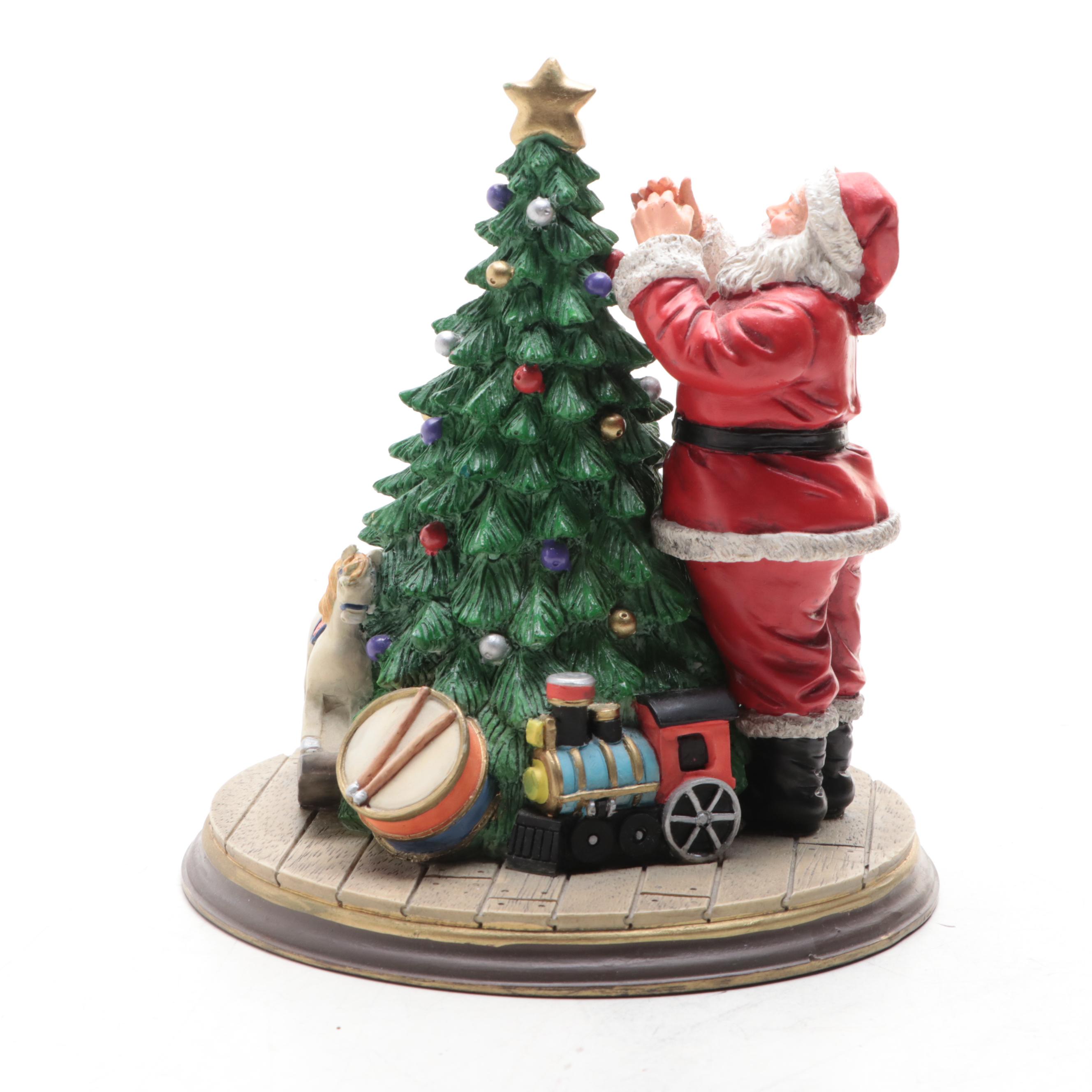 Jim Shore "O'er the Fields We Go" and Other Santa Figurines