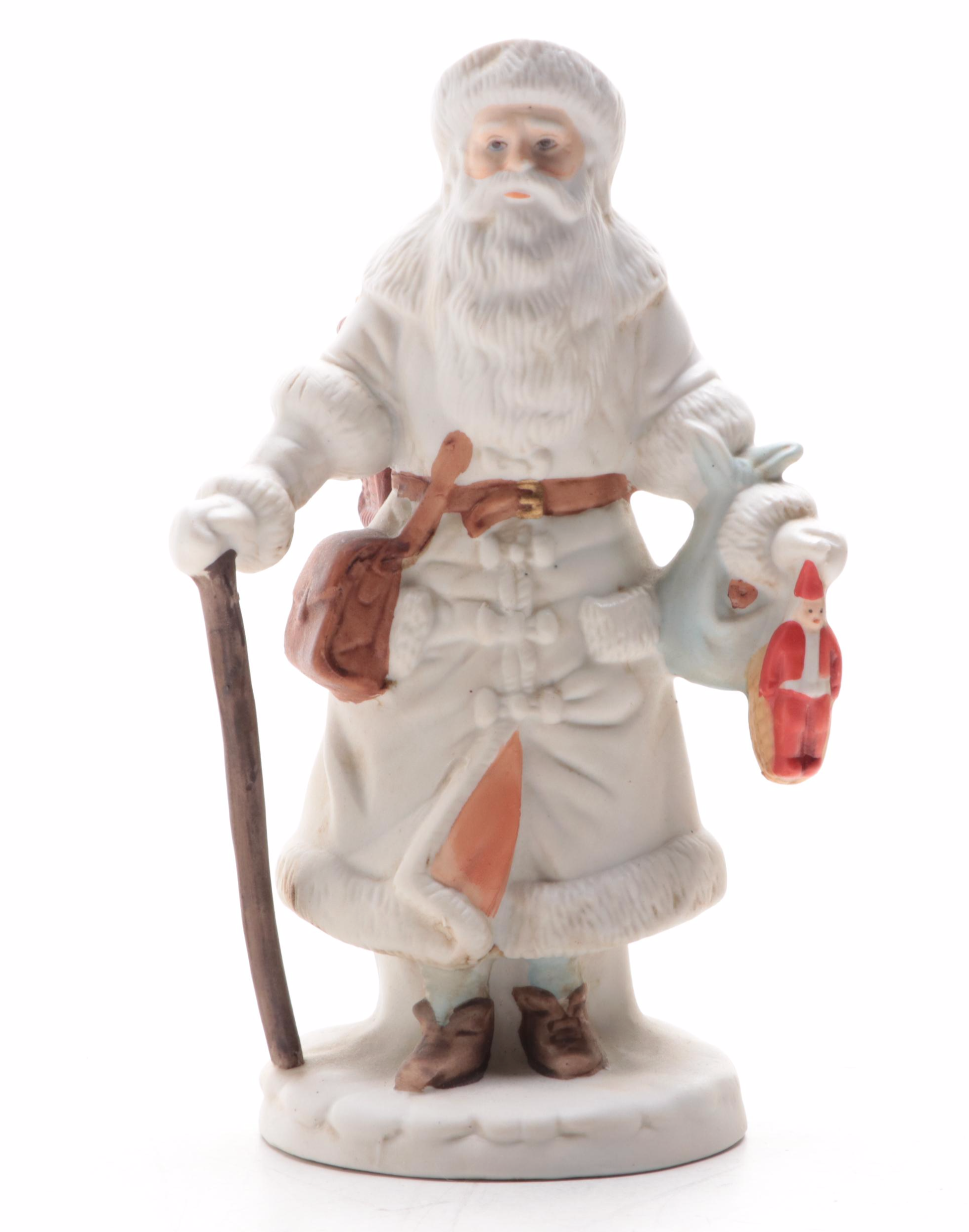 Jim Shore "O'er the Fields We Go" and Other Santa Figurines