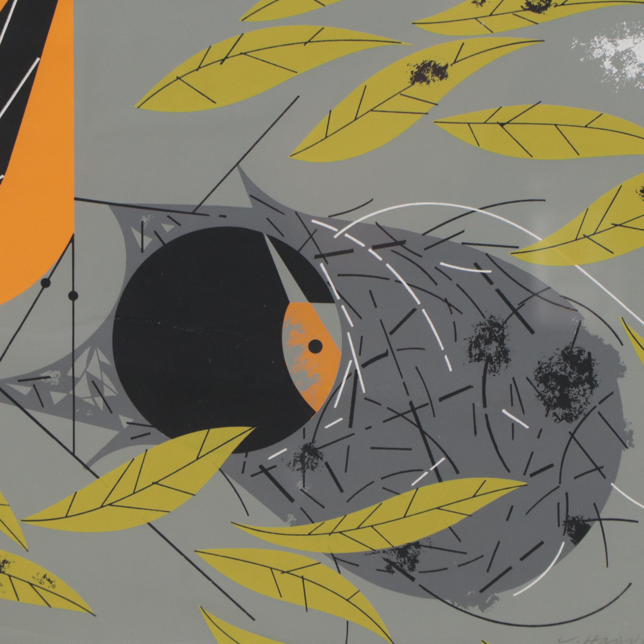 Charley Harper Ford Times Serigraph "Baltimore Oriole"