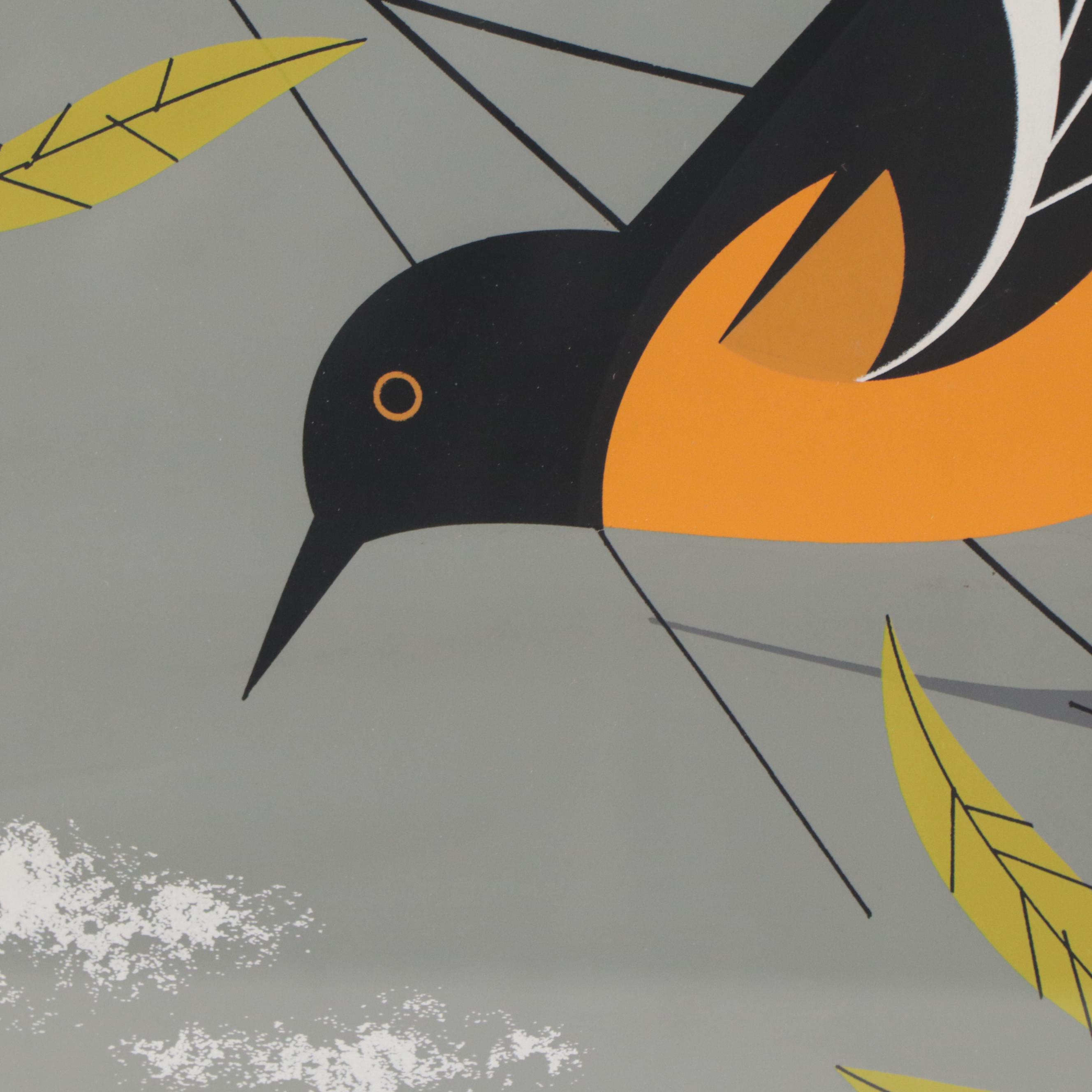 Charley Harper Ford Times Serigraph "Baltimore Oriole"