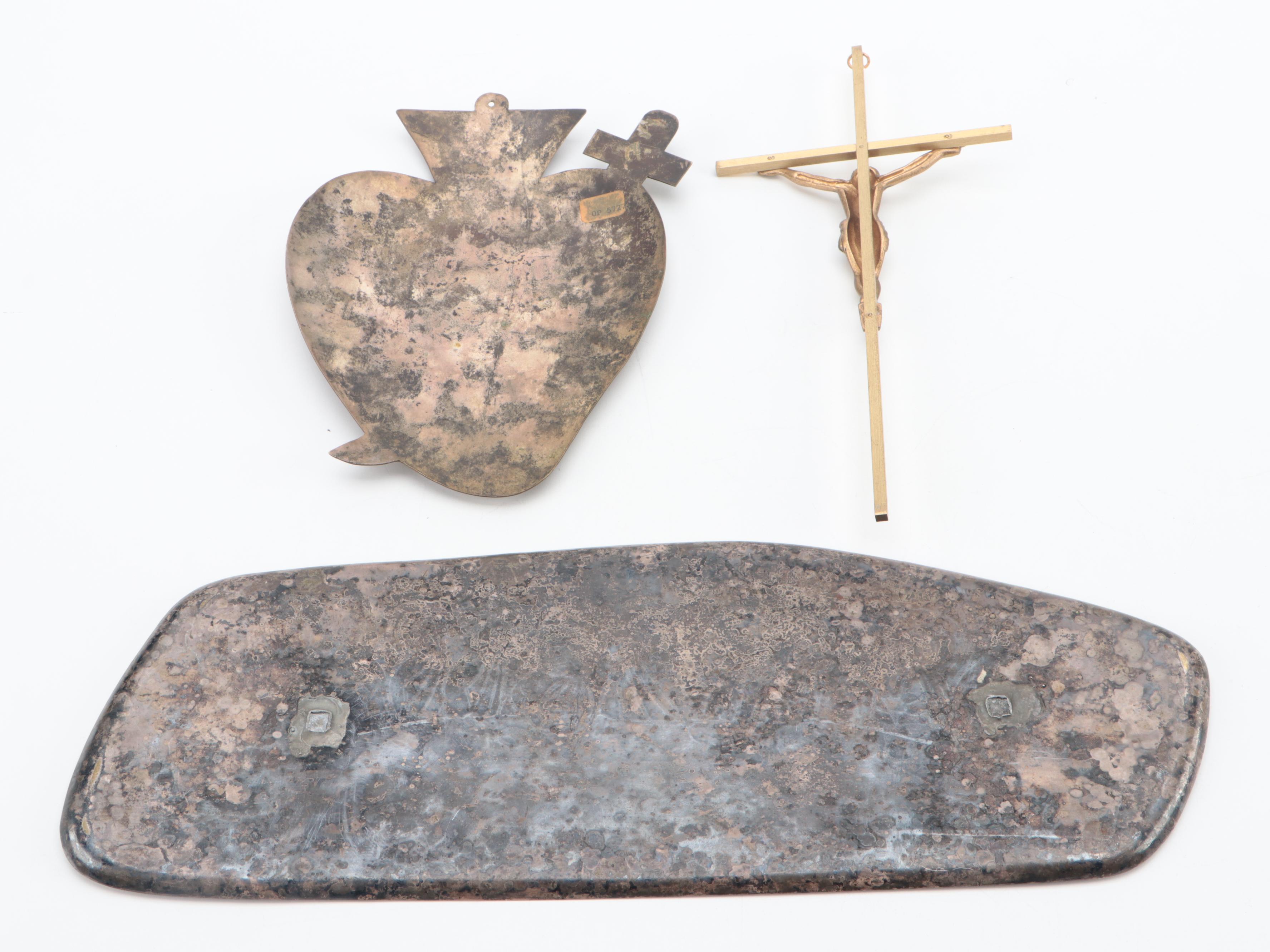 Etched Metal Plaque After "The Last Supper", More Religious Wall Decor