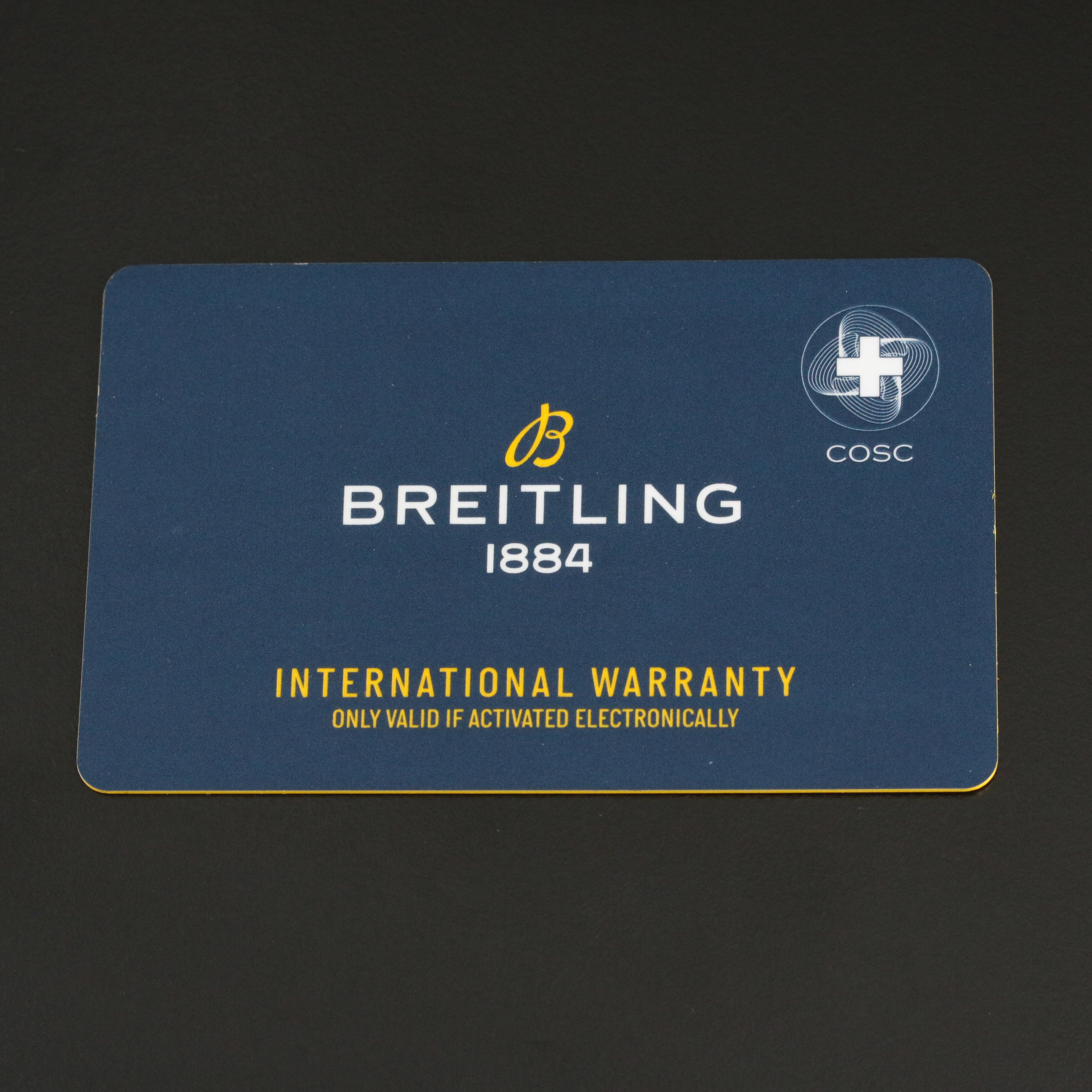 Breitling SuperOcean 46 Black Steel 2000M Blue Automatic Watch