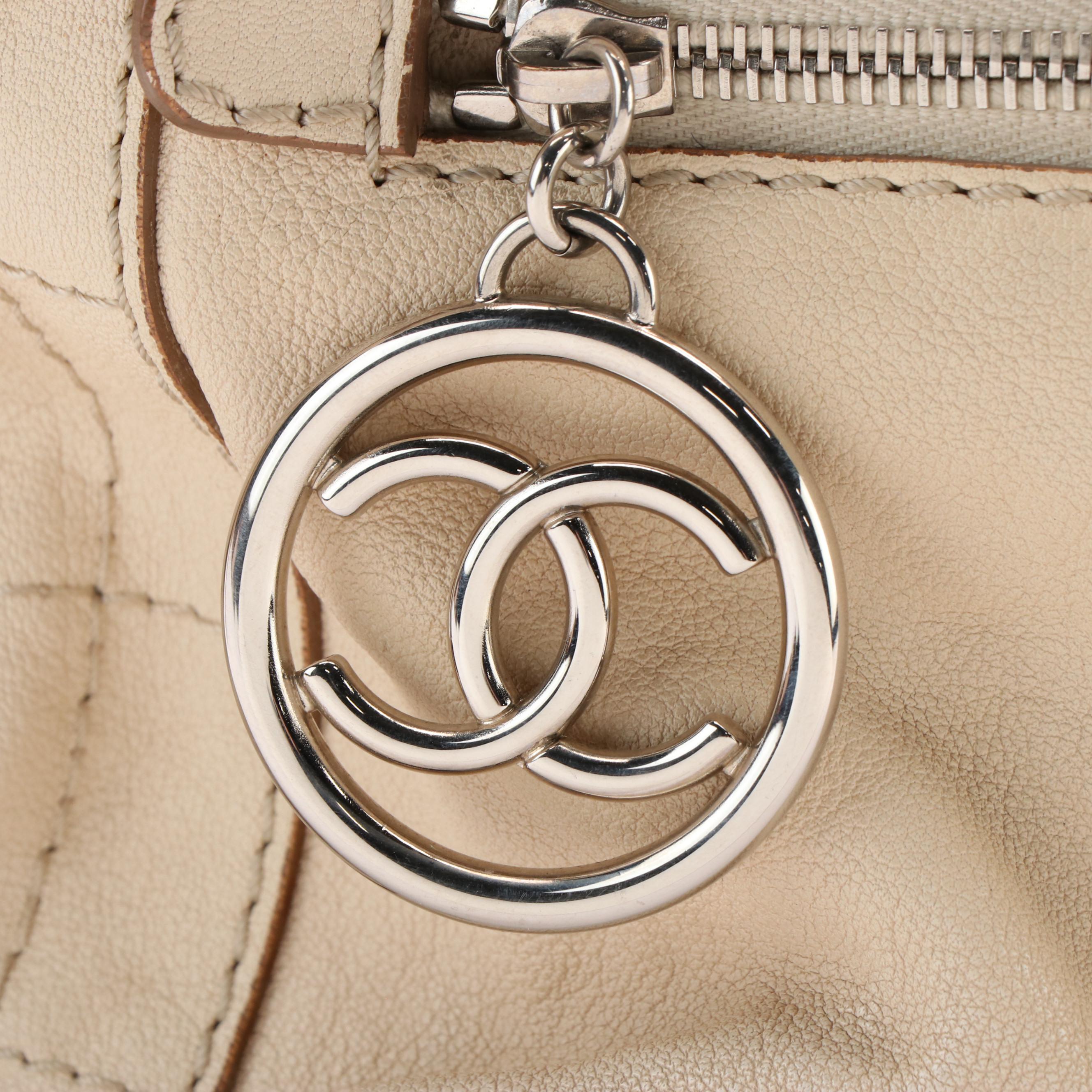 Chanel Vintage Essential Quilted Bowler Bag in Leather